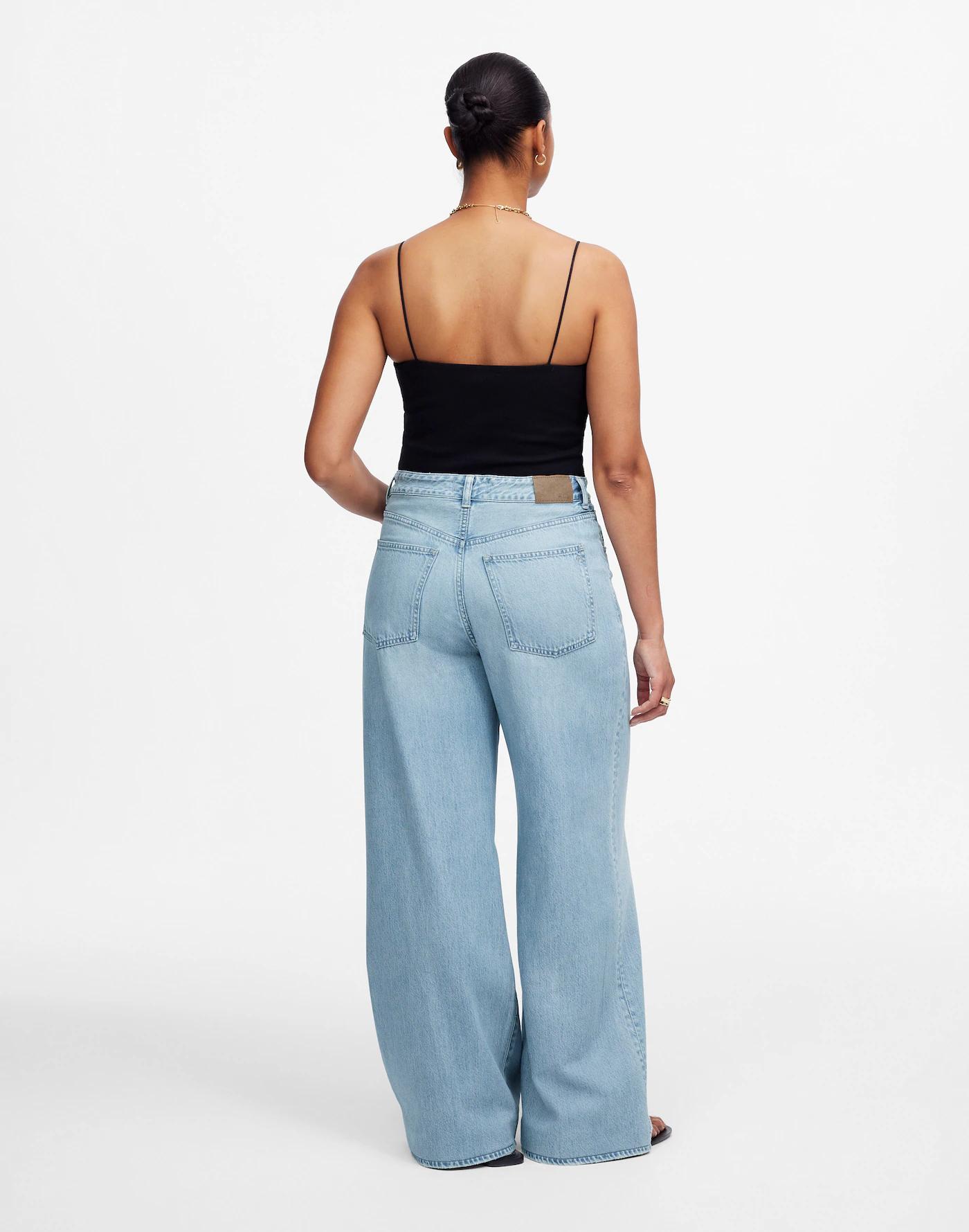 Curvy Superwide-Leg Jeans in Ashbury Wash: Airy Denim Edition Product Image