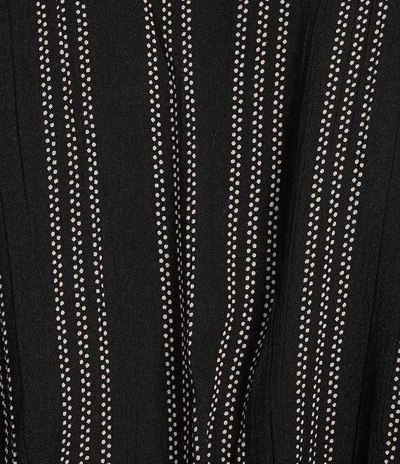 Angie Printed Surplus V-Neck Flutter Sleeve Wrap Cropped Top Product Image