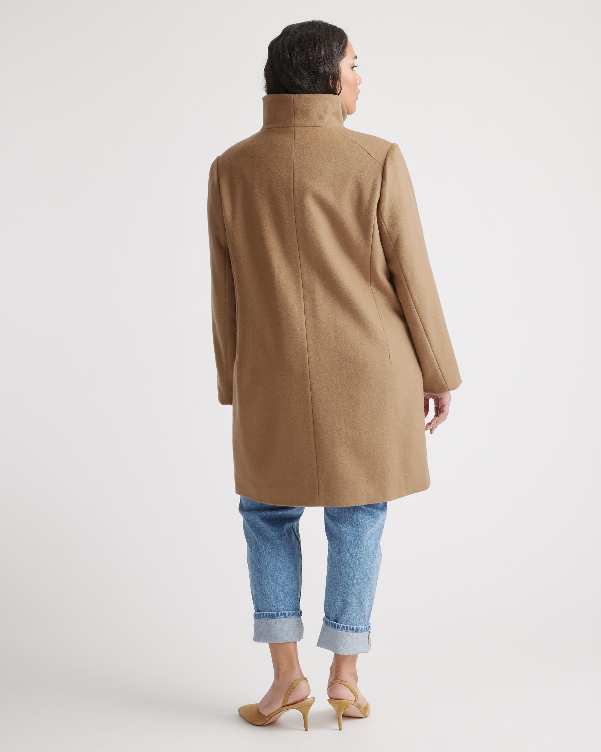 Quince | Women's Italian Wool Cocoon Coat Wool/Nylon Product Image