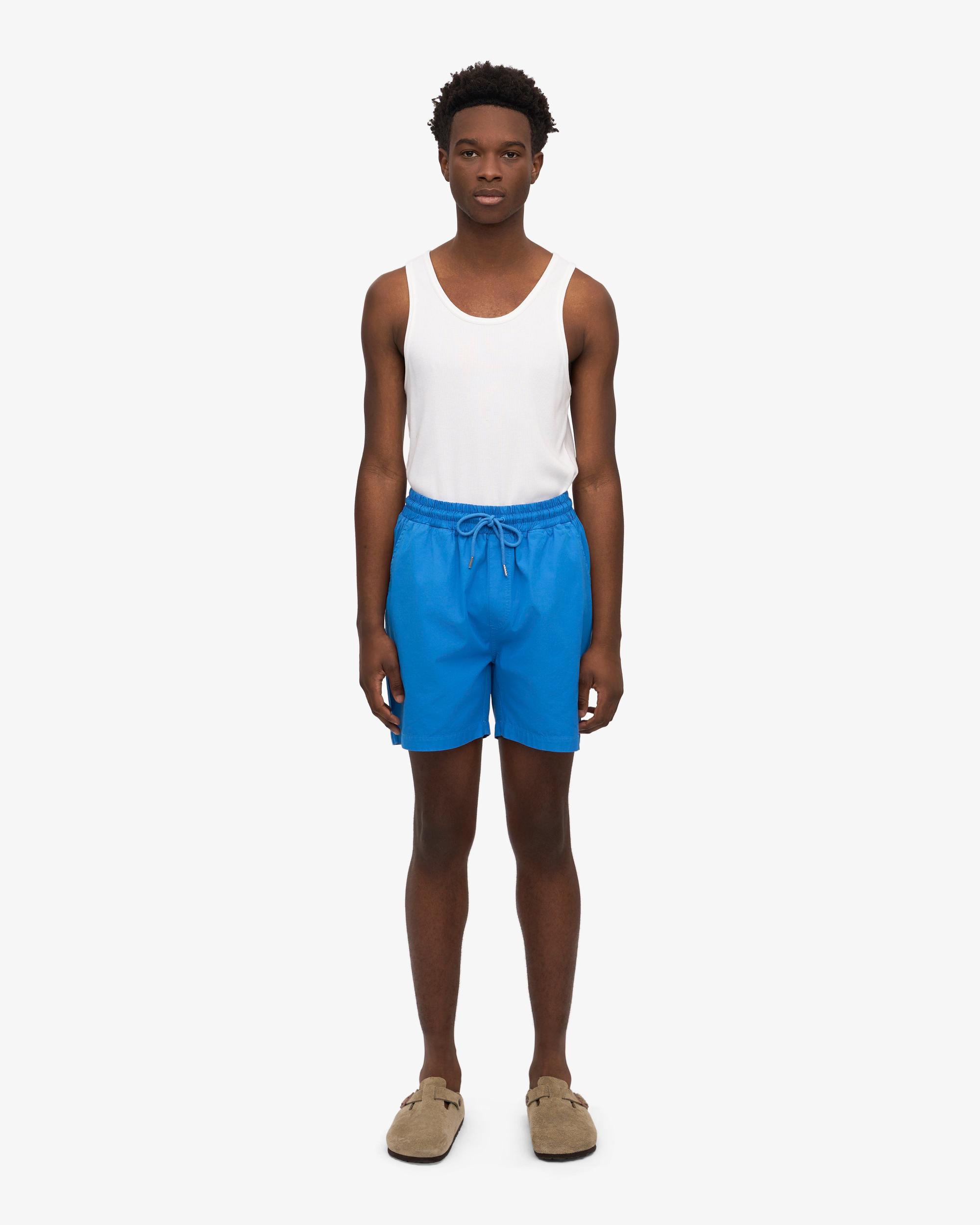 Organic Twill Shorts - Pacific Blue Product Image