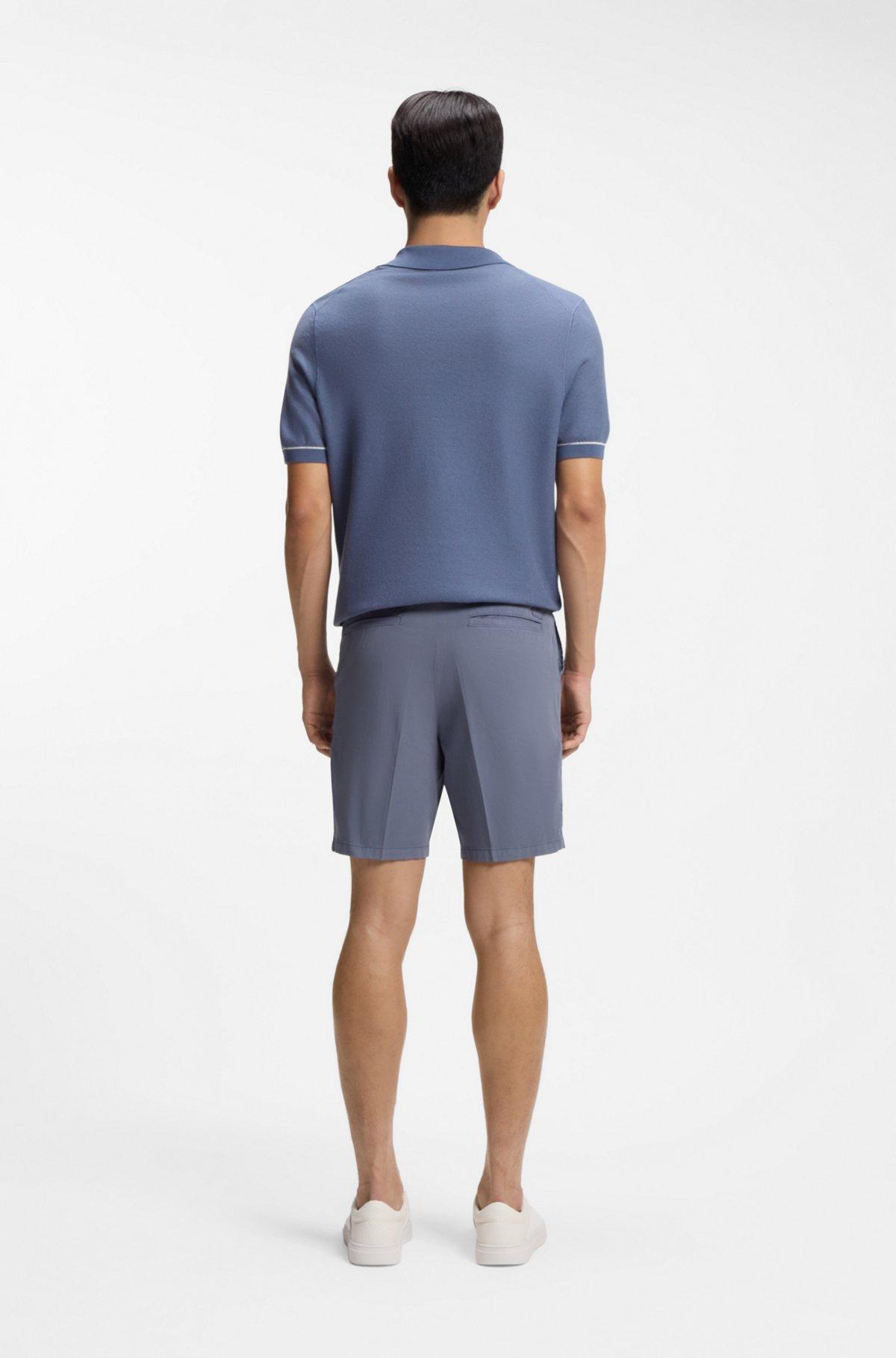 Modern-fit shorts in stretch-cotton twill Product Image