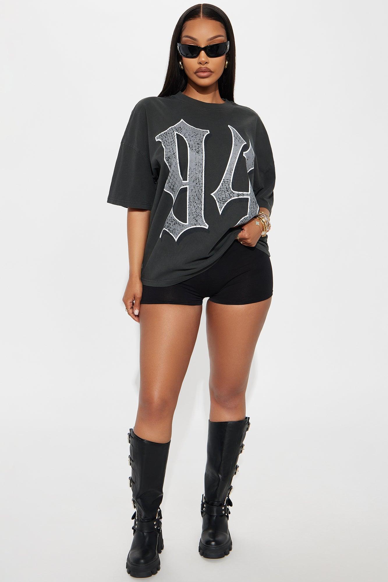 94 Washed Tee - Black Wash Female Product Image