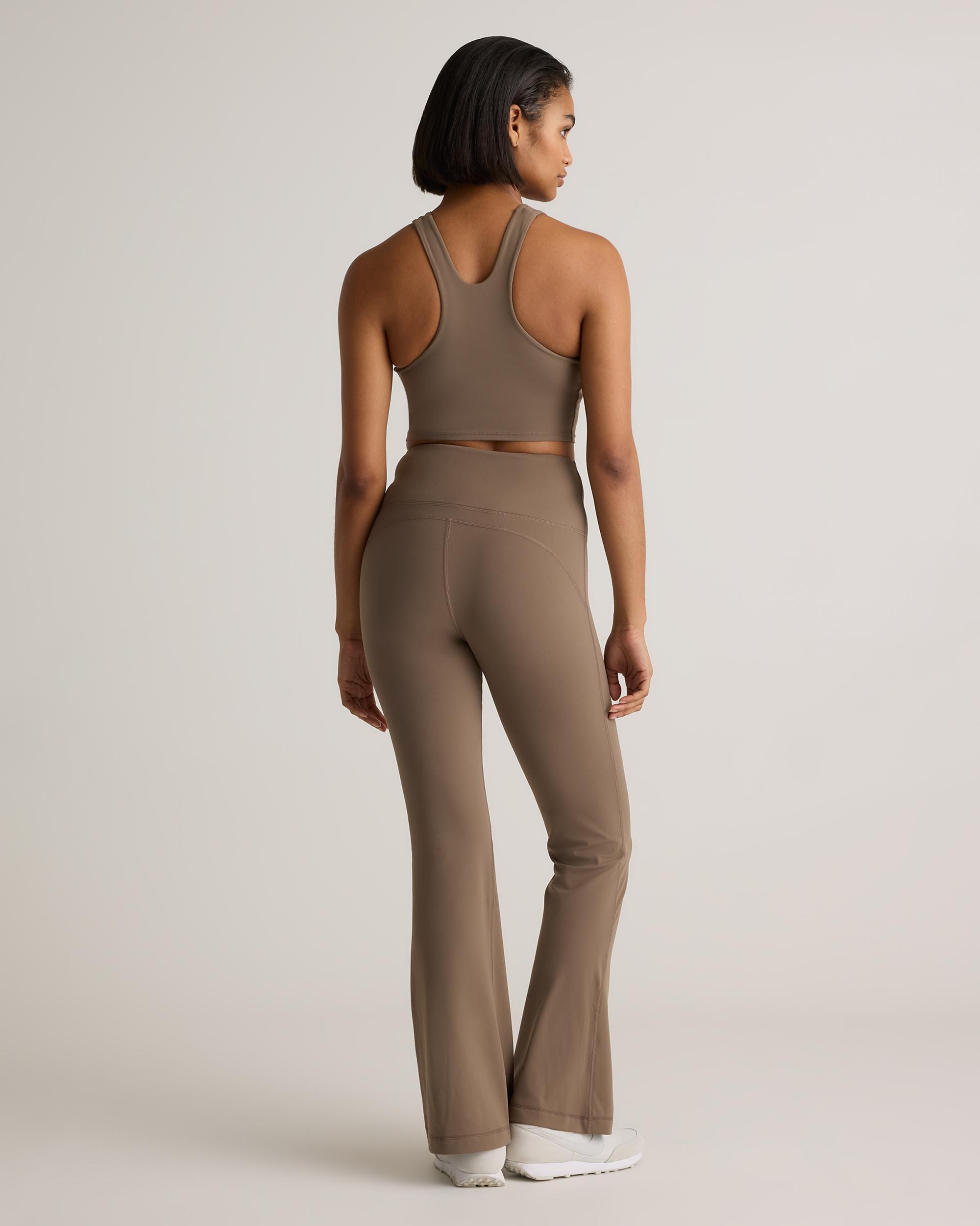 Quince | Women's Ultra-Form High-Rise Flared Pants Nylon/Spandex Product Image
