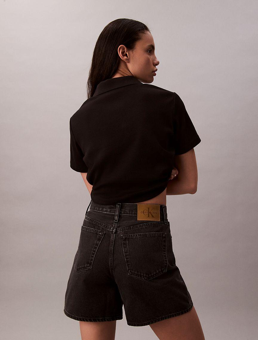 A-Line Denim Shorts Product Image