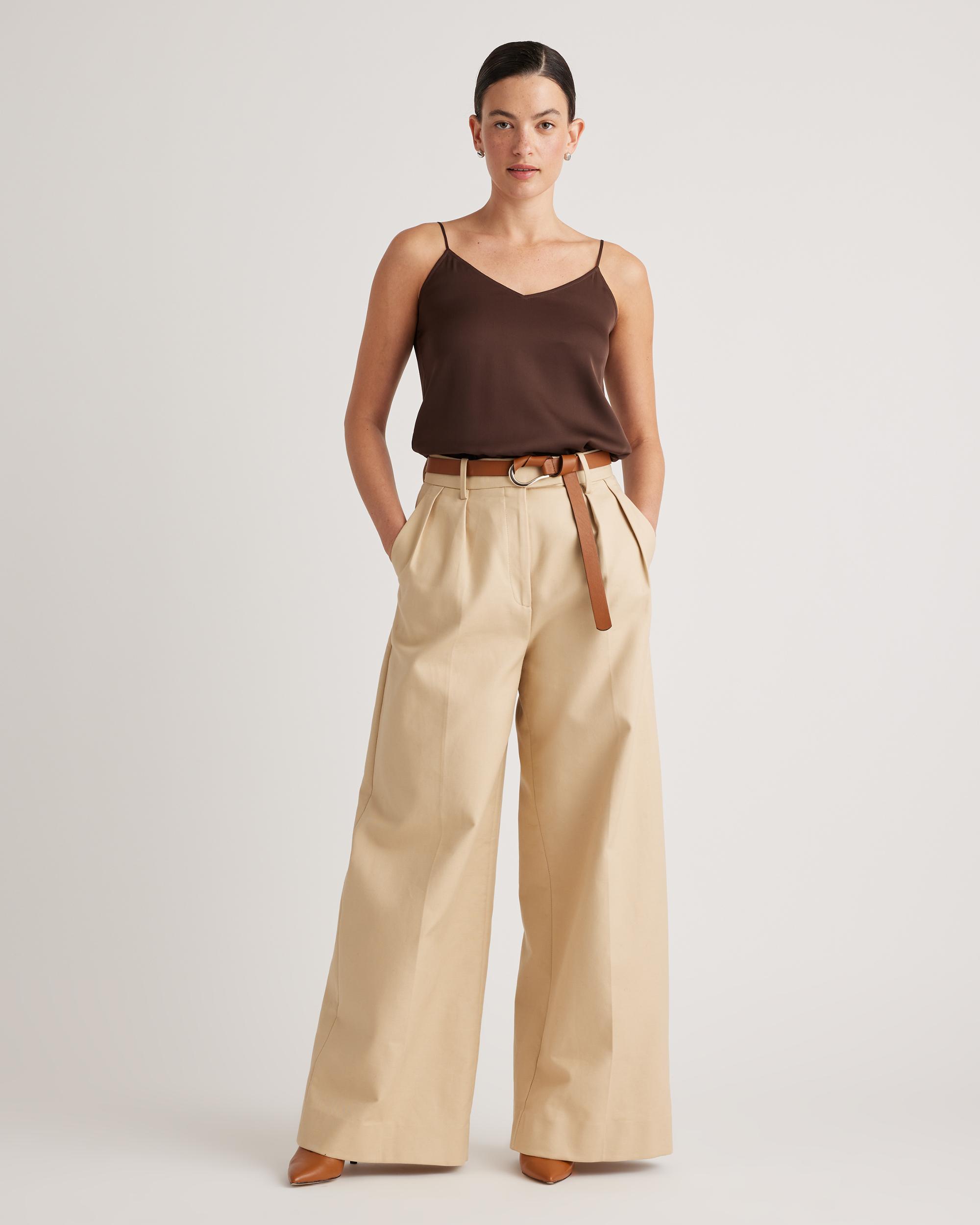 Quince | Women's Washable Stretch Silk V-Neck Cami Size XL Product Image