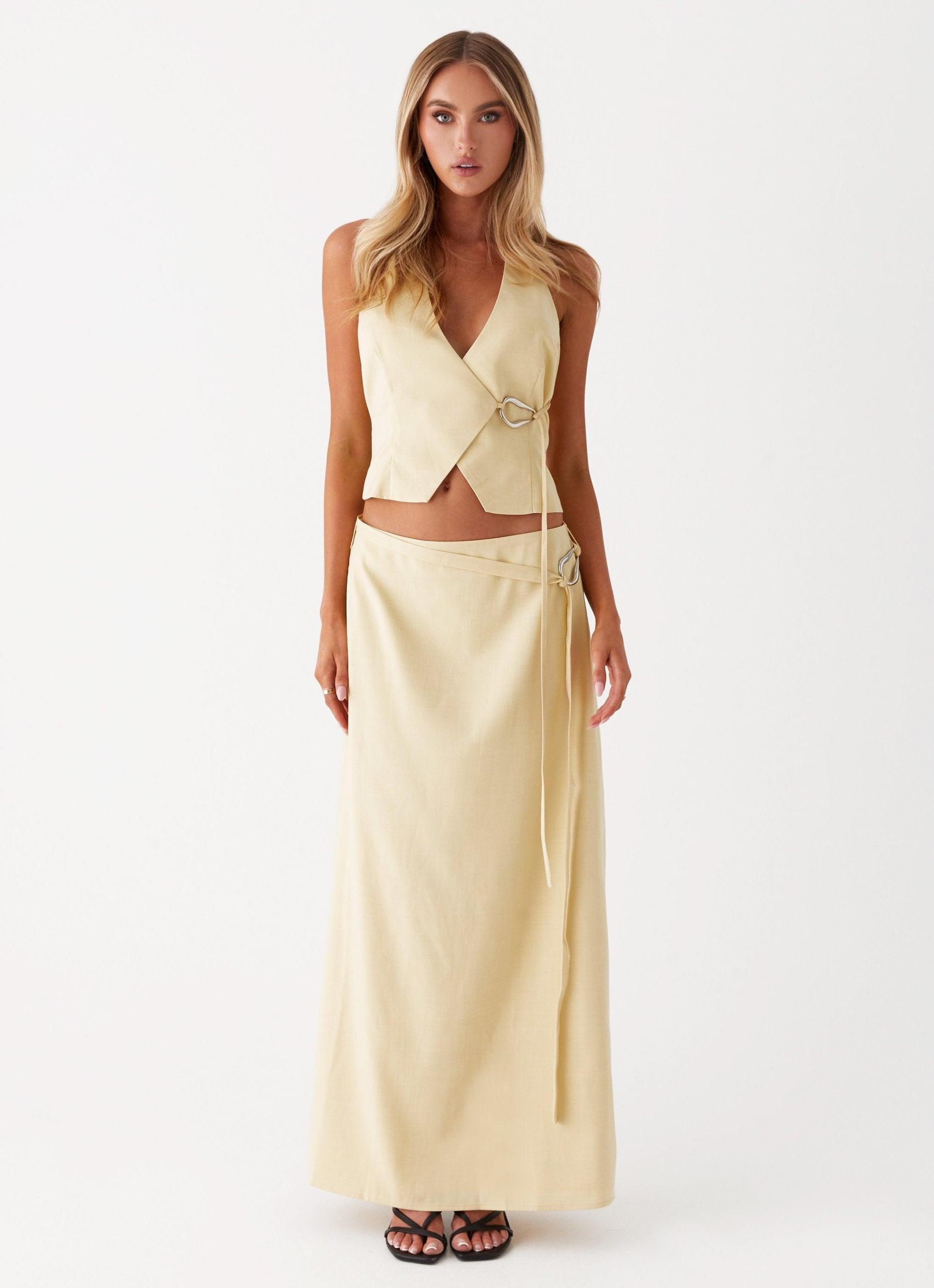 Azura Maxi Skirt - Yellow Girls Product Image