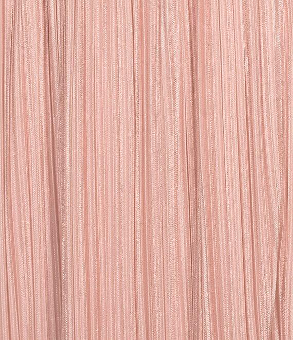 Lulus Majestic Strapless Cut-out Satin Plisse Long Dress Product Image