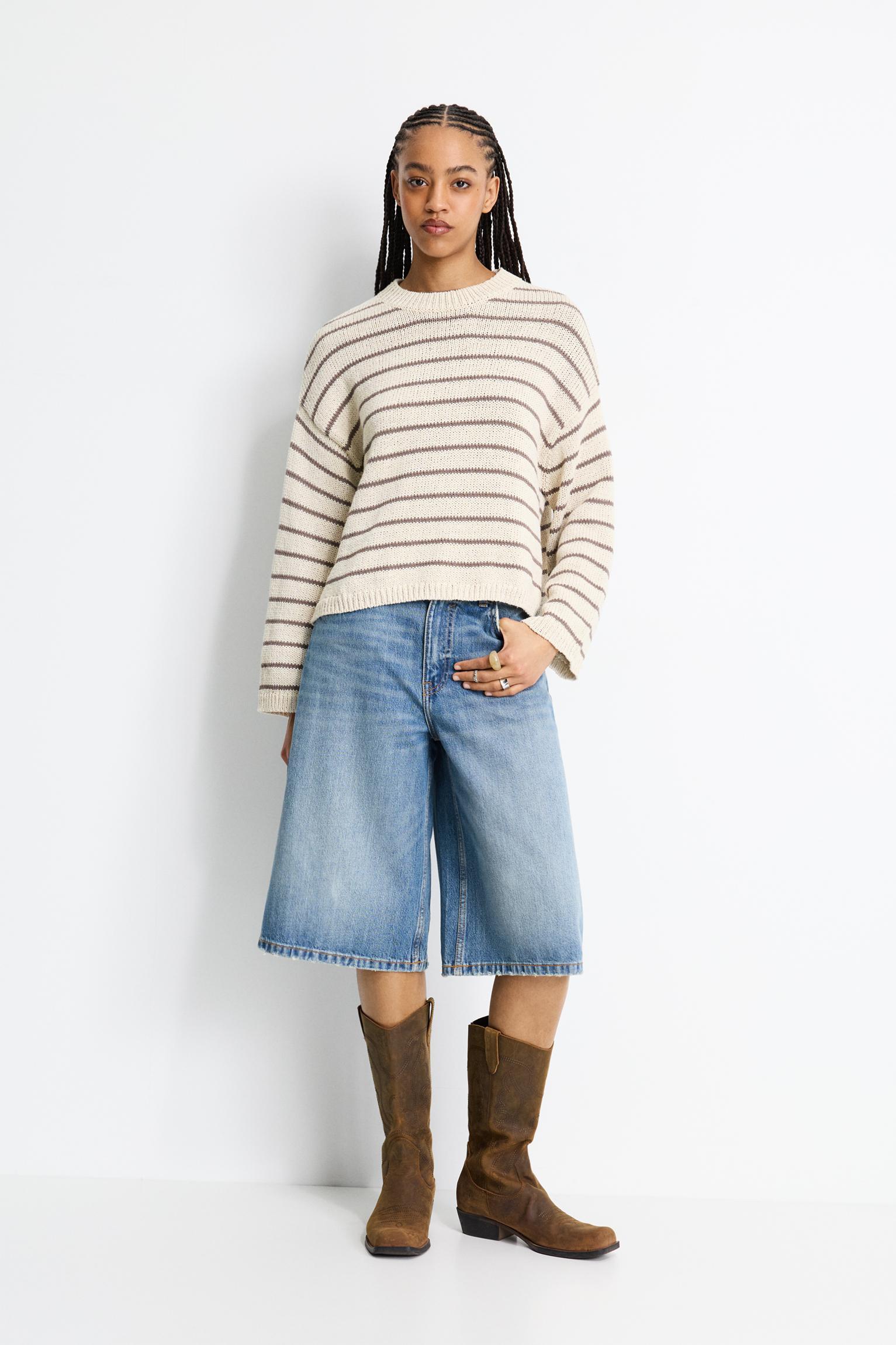 Oversize striped sweater Product Image