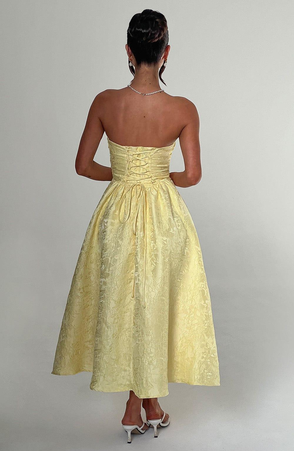 Saoirse Midi Dress - Lemon Product Image