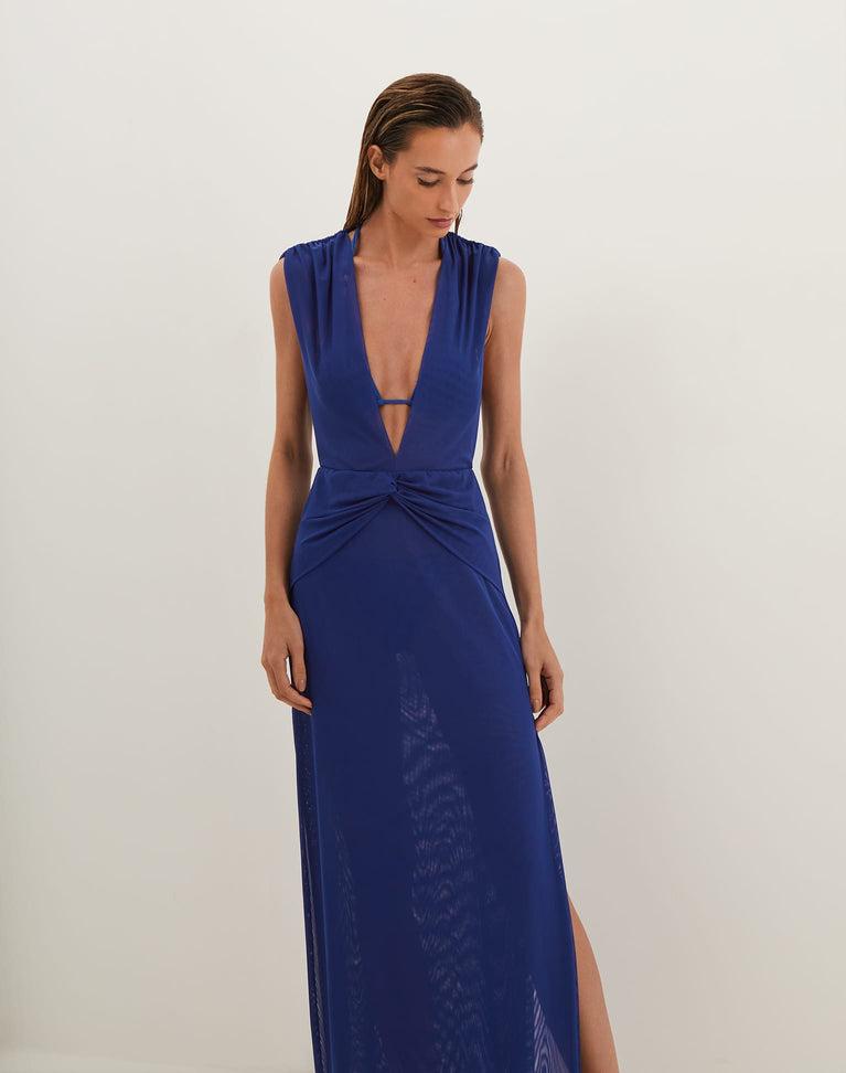 Cindy Long Cover Up - Sapphire Product Image