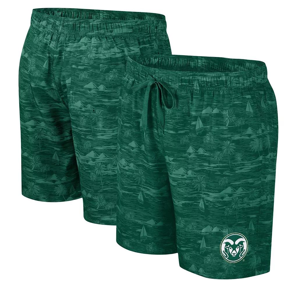 Men's Colosseum Green Colorado State Rams Ozark Swim Shorts,  Product Image