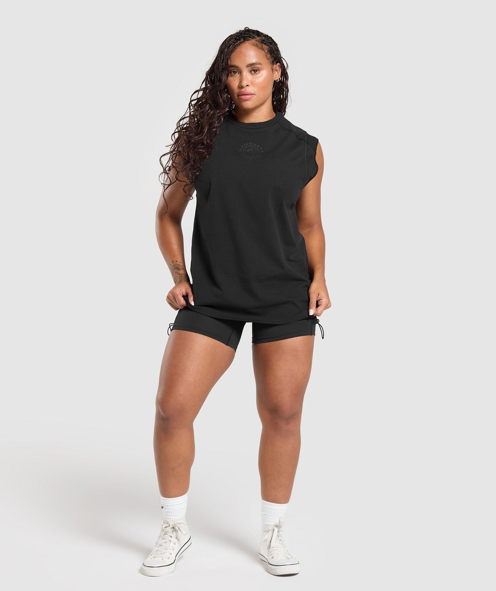Gymshark Legacy Logo Tank - Black Female Product Image