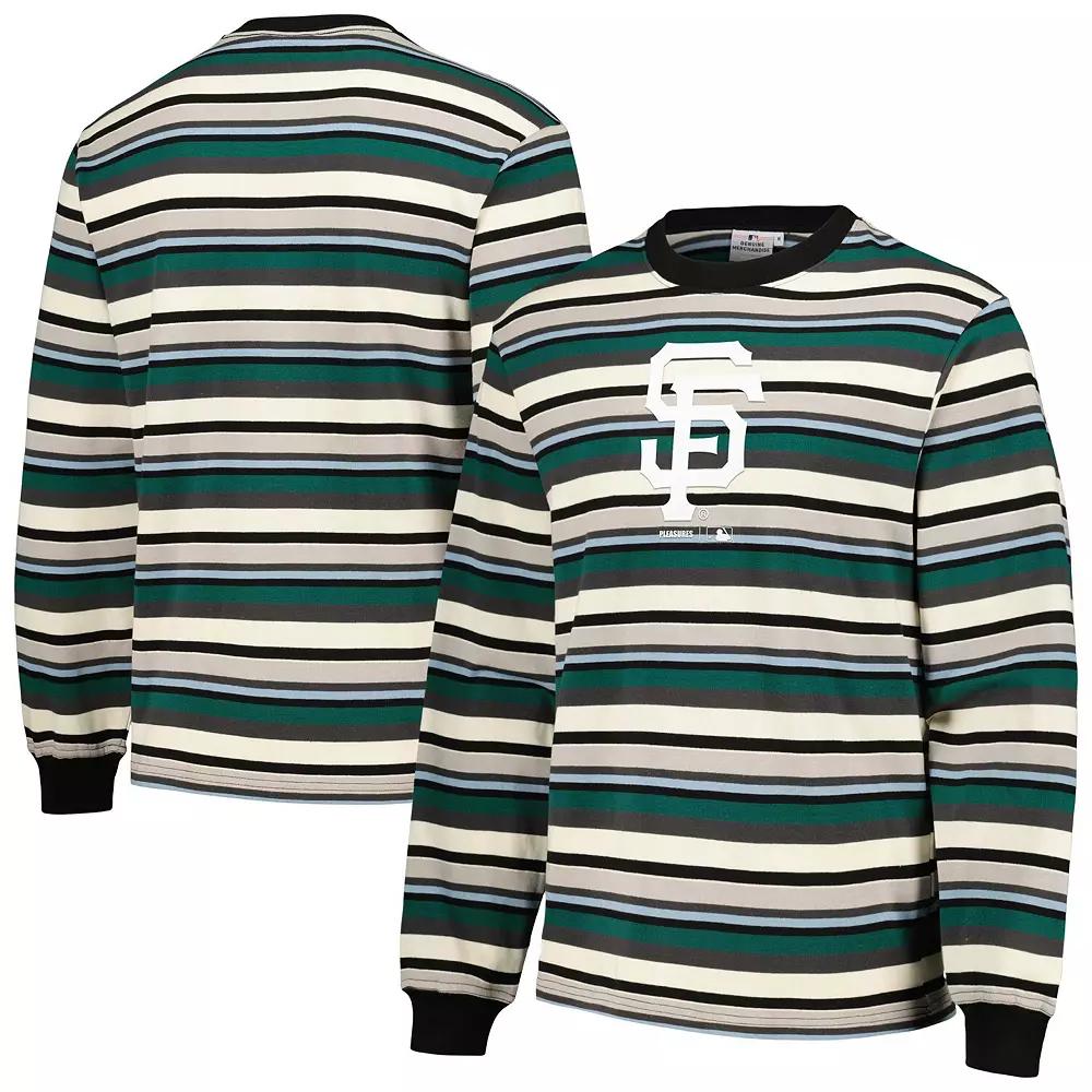 Men's PLEASURES Cream/Green San Francisco Giants Ballpark Long Sleeve T-Shirt, Size: 2XL, Beige Product Image