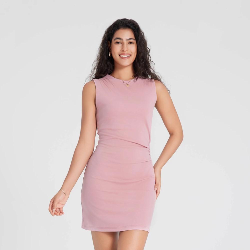 Women's Draped Mini Sheath Dress - A New Day™ Product Image