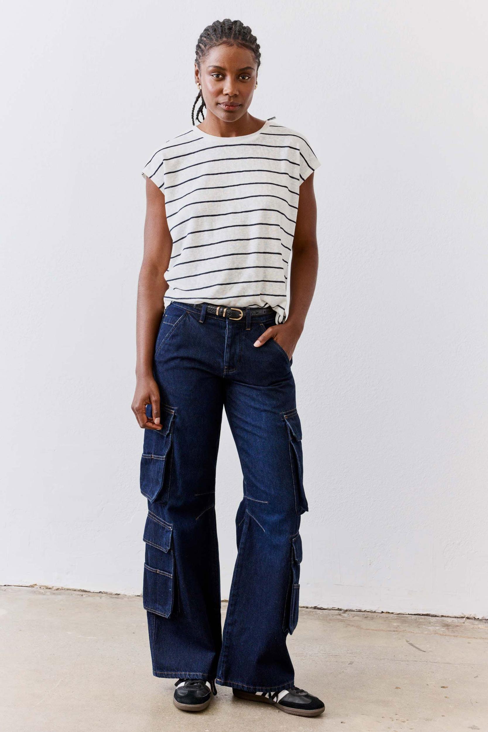 The Petite Off Duty Cargo Jeans Product Image