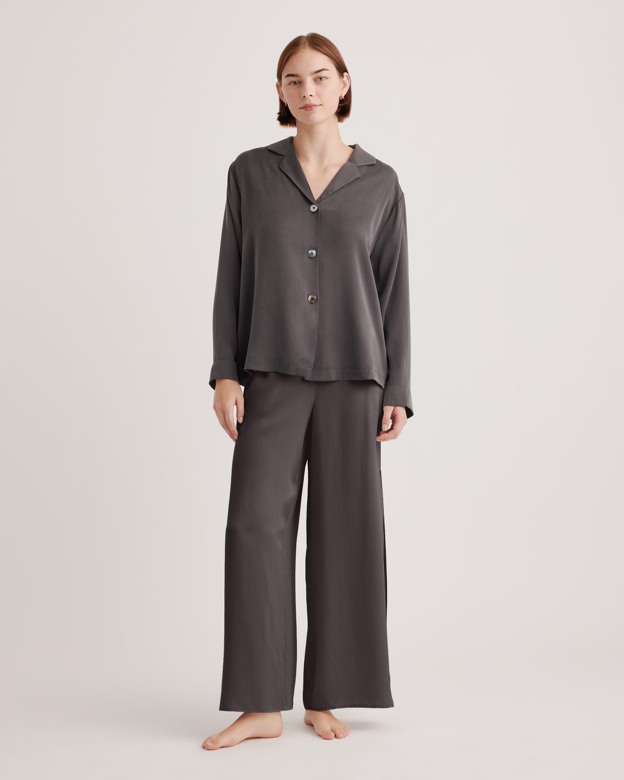 Quince | Women's Pajama Long Sleeve Top Mulberry Silk Product Image