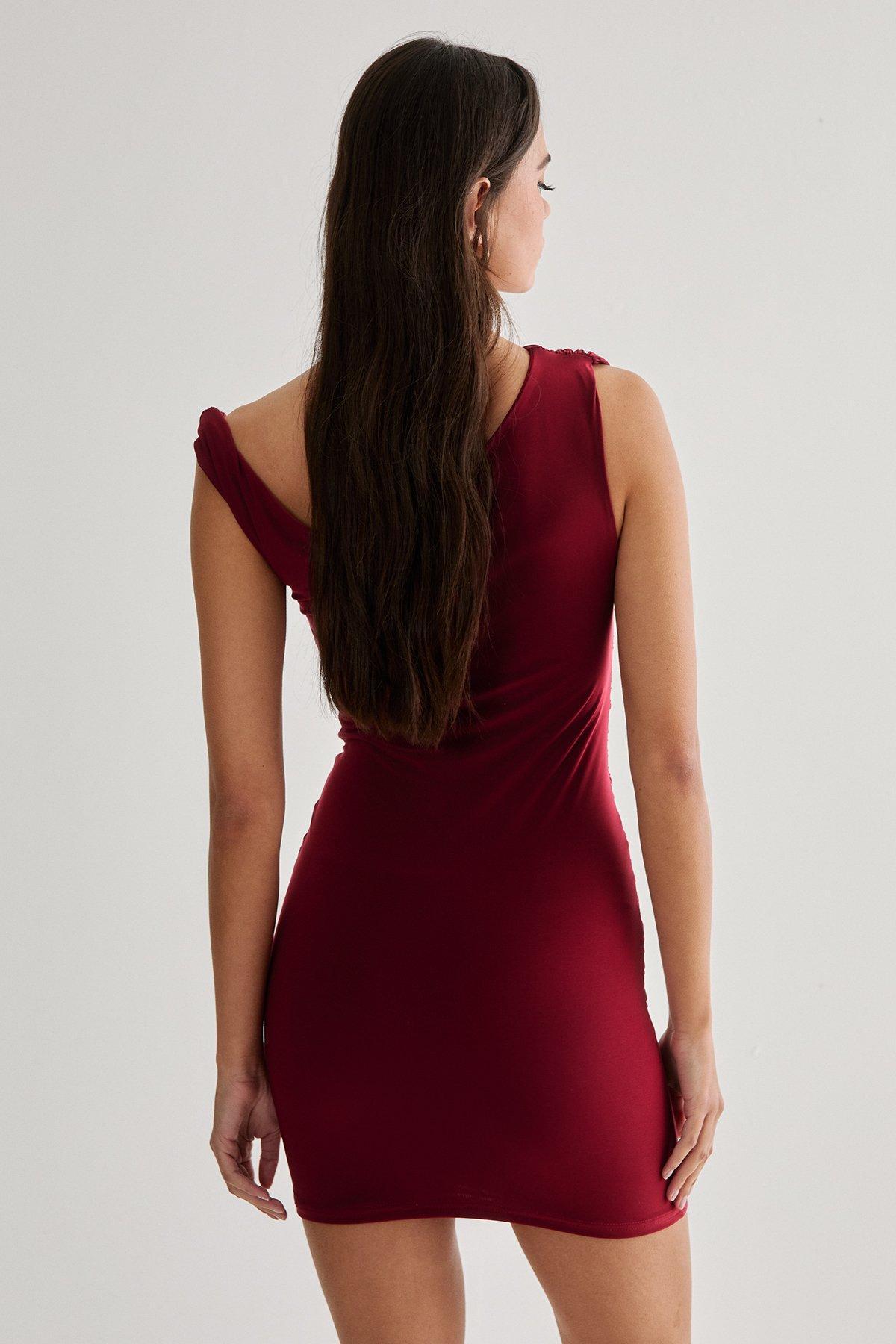 Slinky One Shoulder Mini Dress Product Image