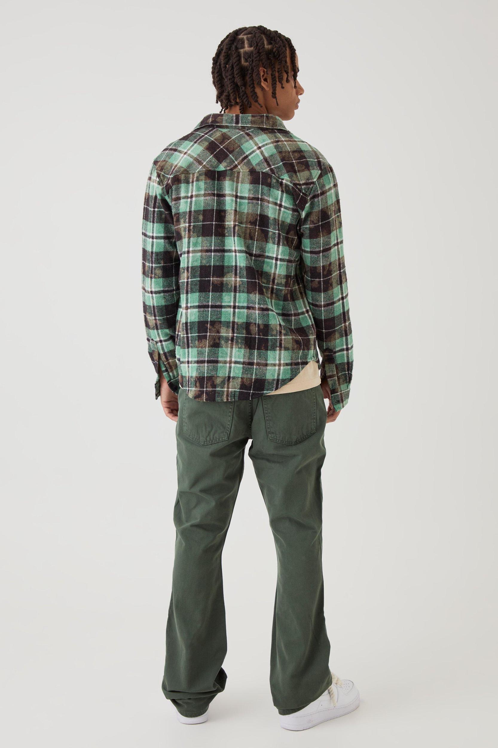 Slim Flared Panelled Jeans | boohooMAN USA Product Image