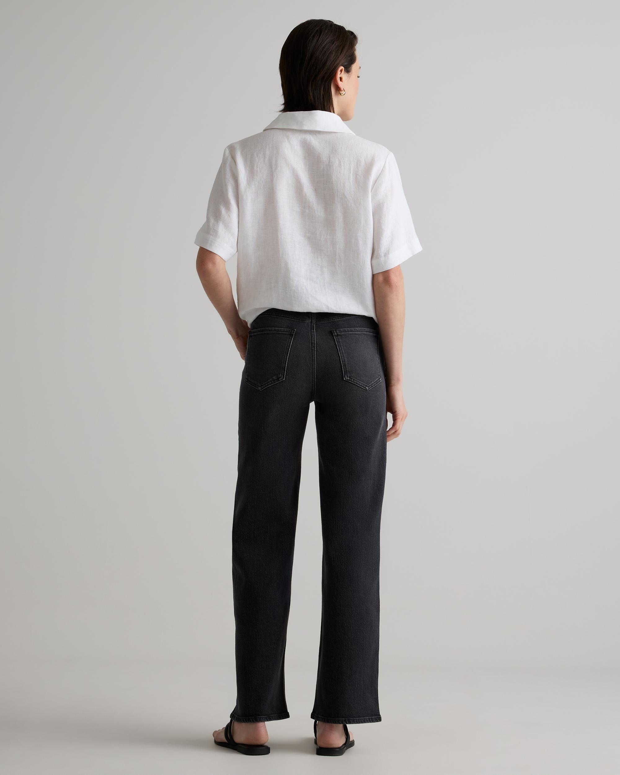 Quince | Women's Bella Stretch Relaxed Straight Jeans Organic Cotton Product Image