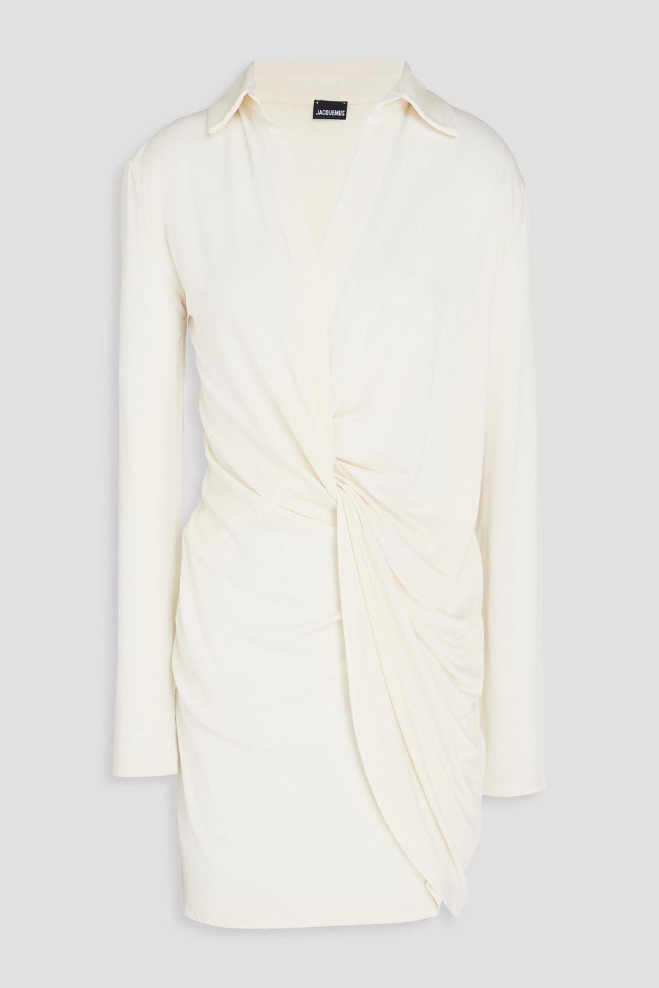JACQUEMUS Off-white Le Chouchou 'la Robe Bahia Jersey' Minidress In Off White Product Image