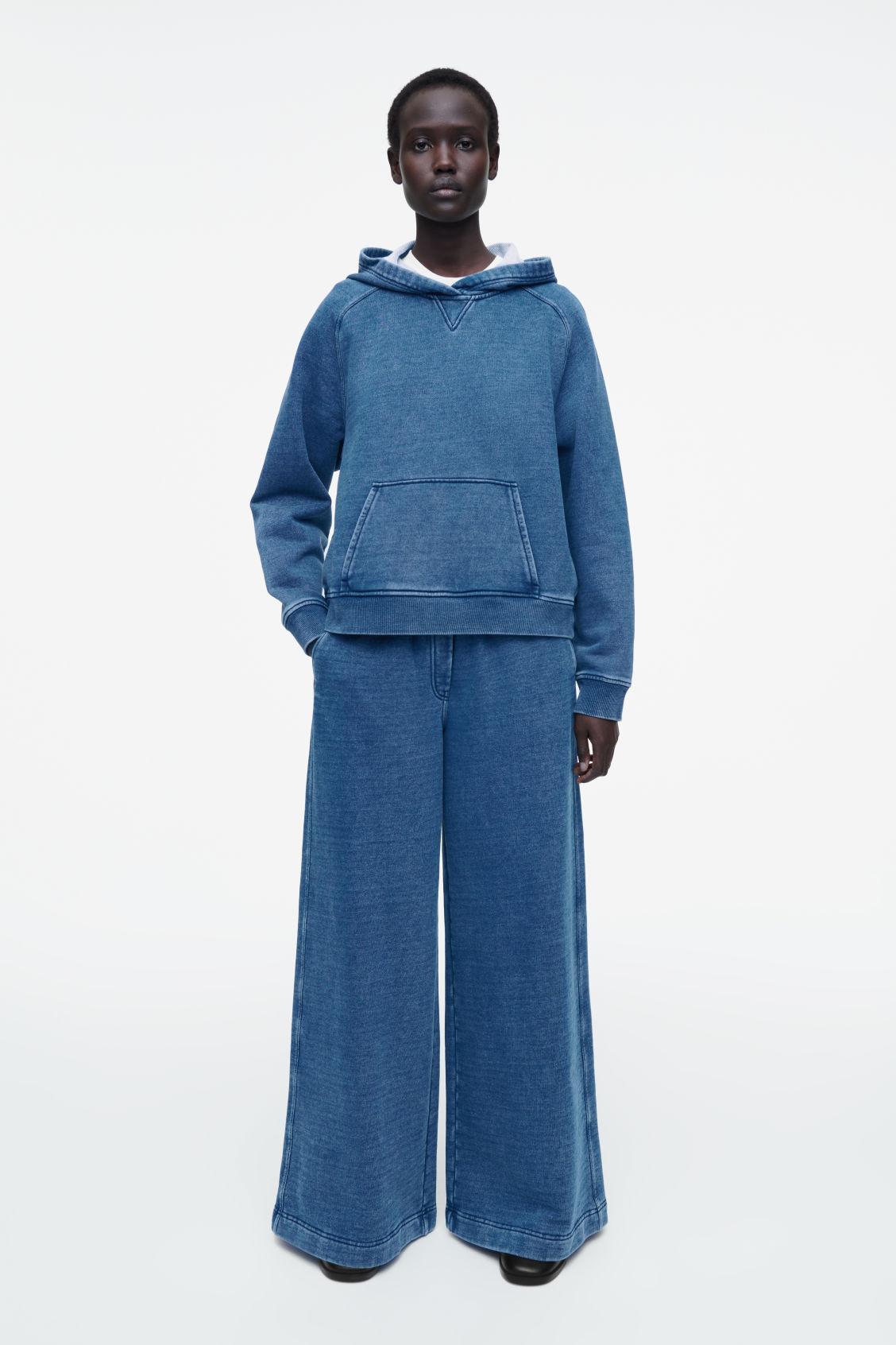 DENIM-WASH JERSEY JOGGERS Product Image