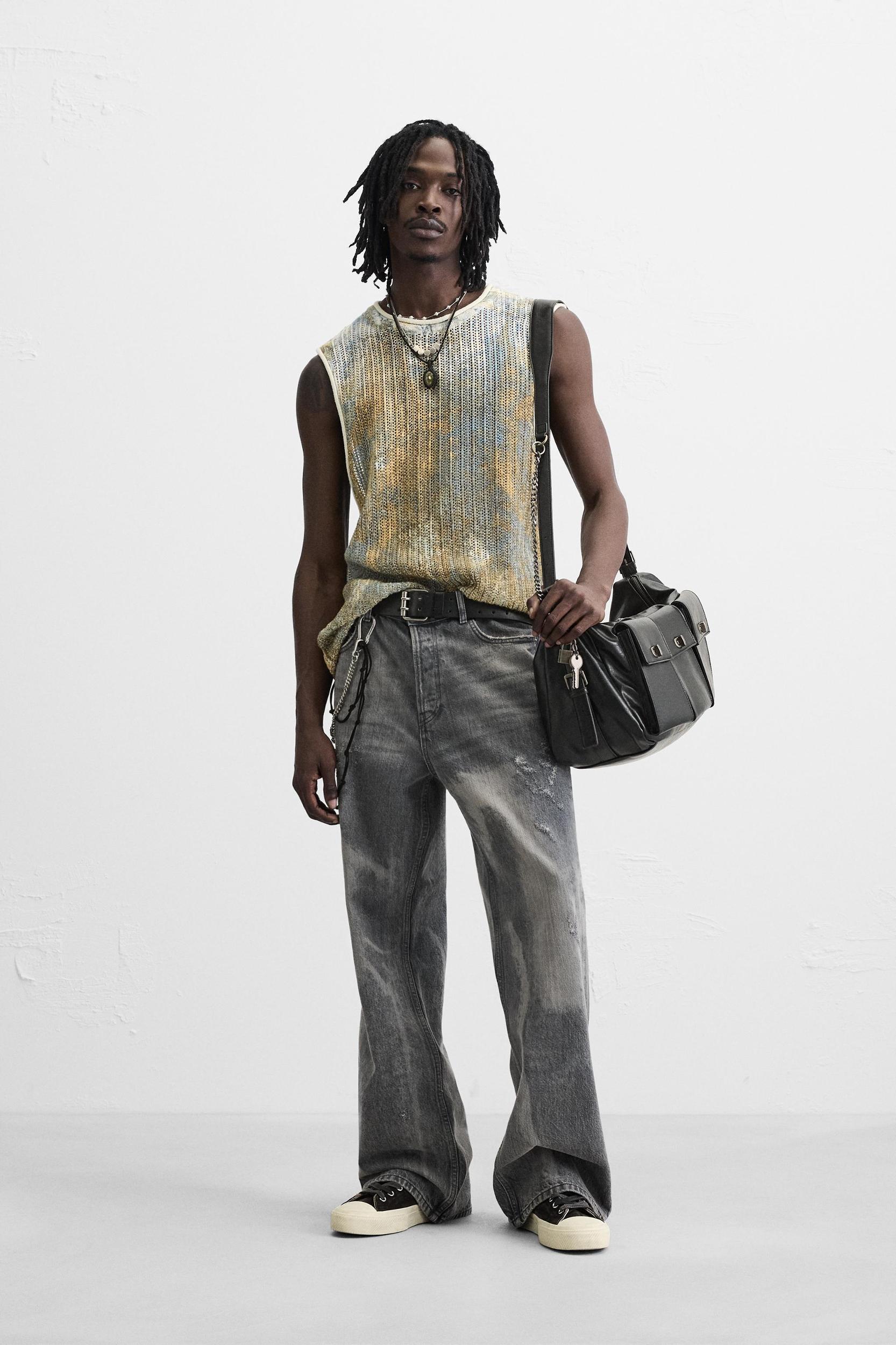 ABSTRACT PRINT KNIT TANK TOP Product Image