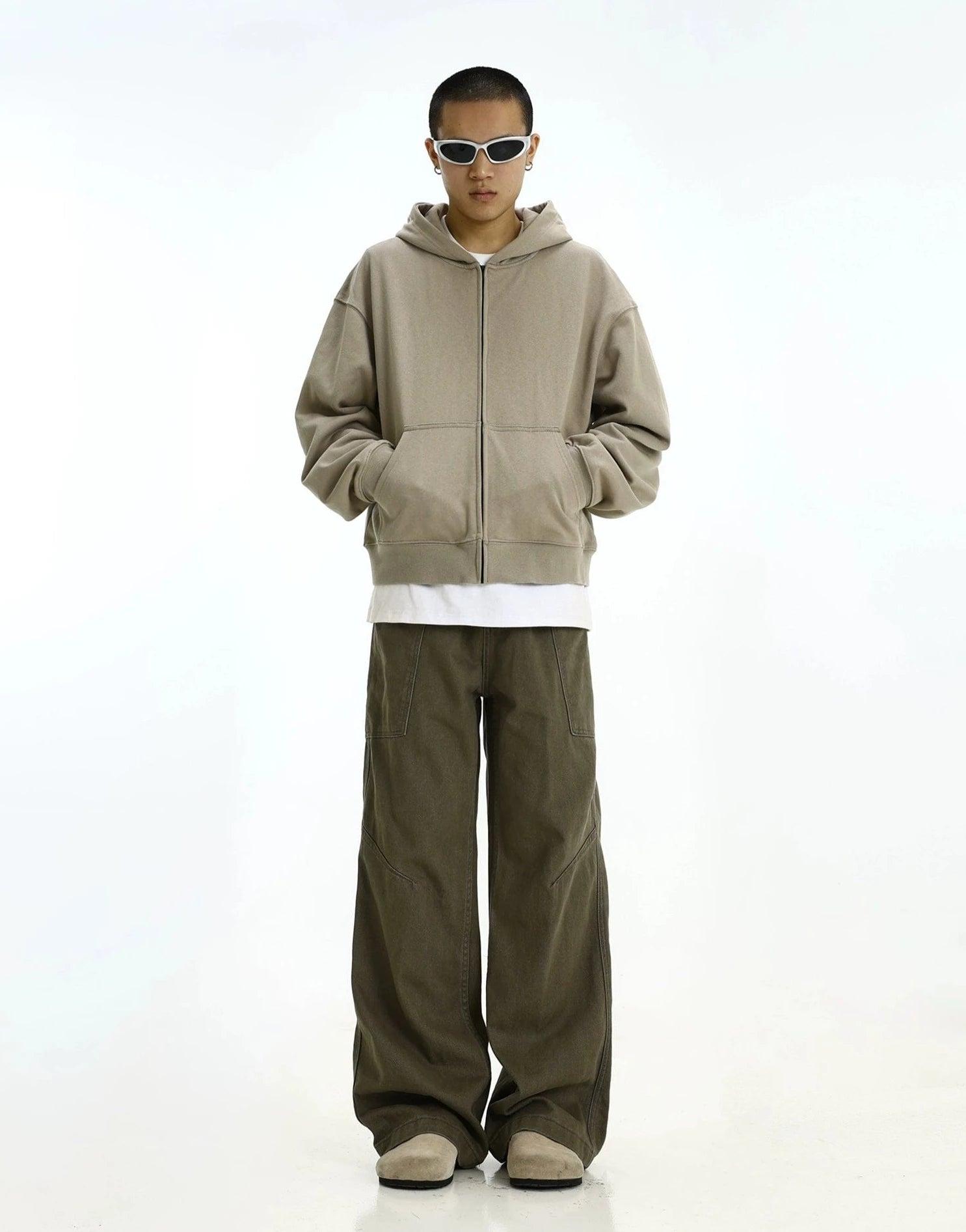 RT No. 10828 BOXY ZIP-UP HOODIE Product Image