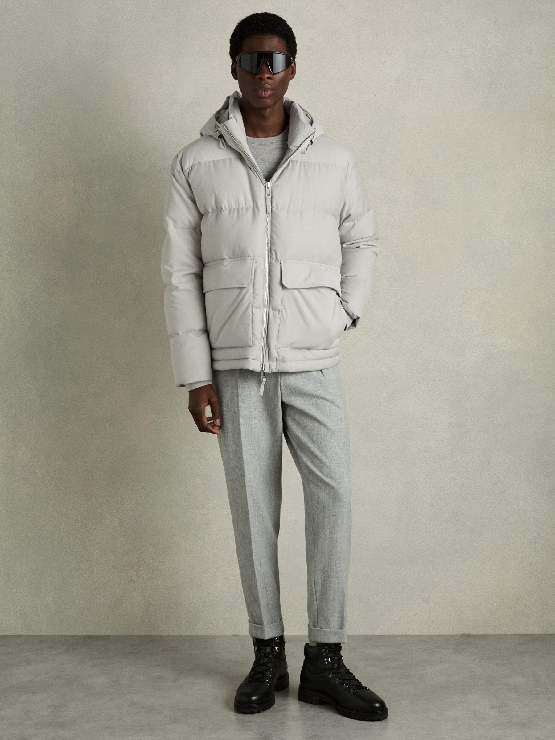 Leather Hiking Boots in Black Product Image