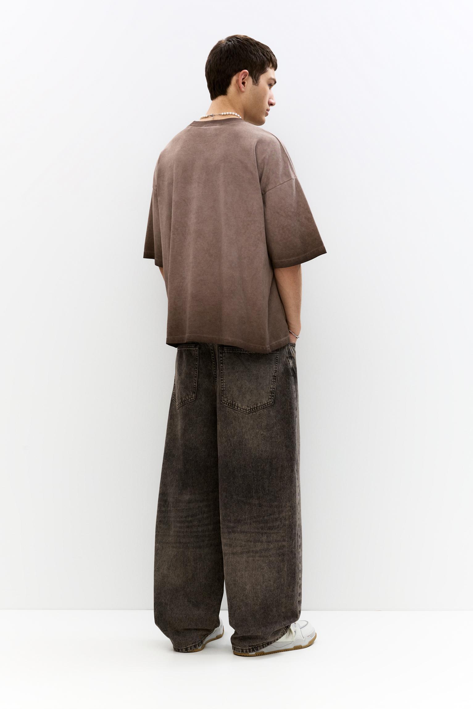 Washed effect boxy-fit T-shirt Product Image