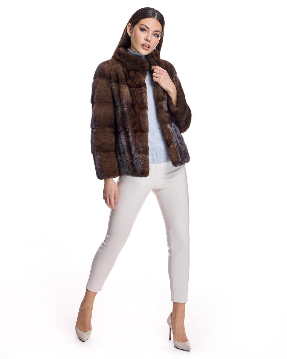 Horizontal Mink Jacket Product Image