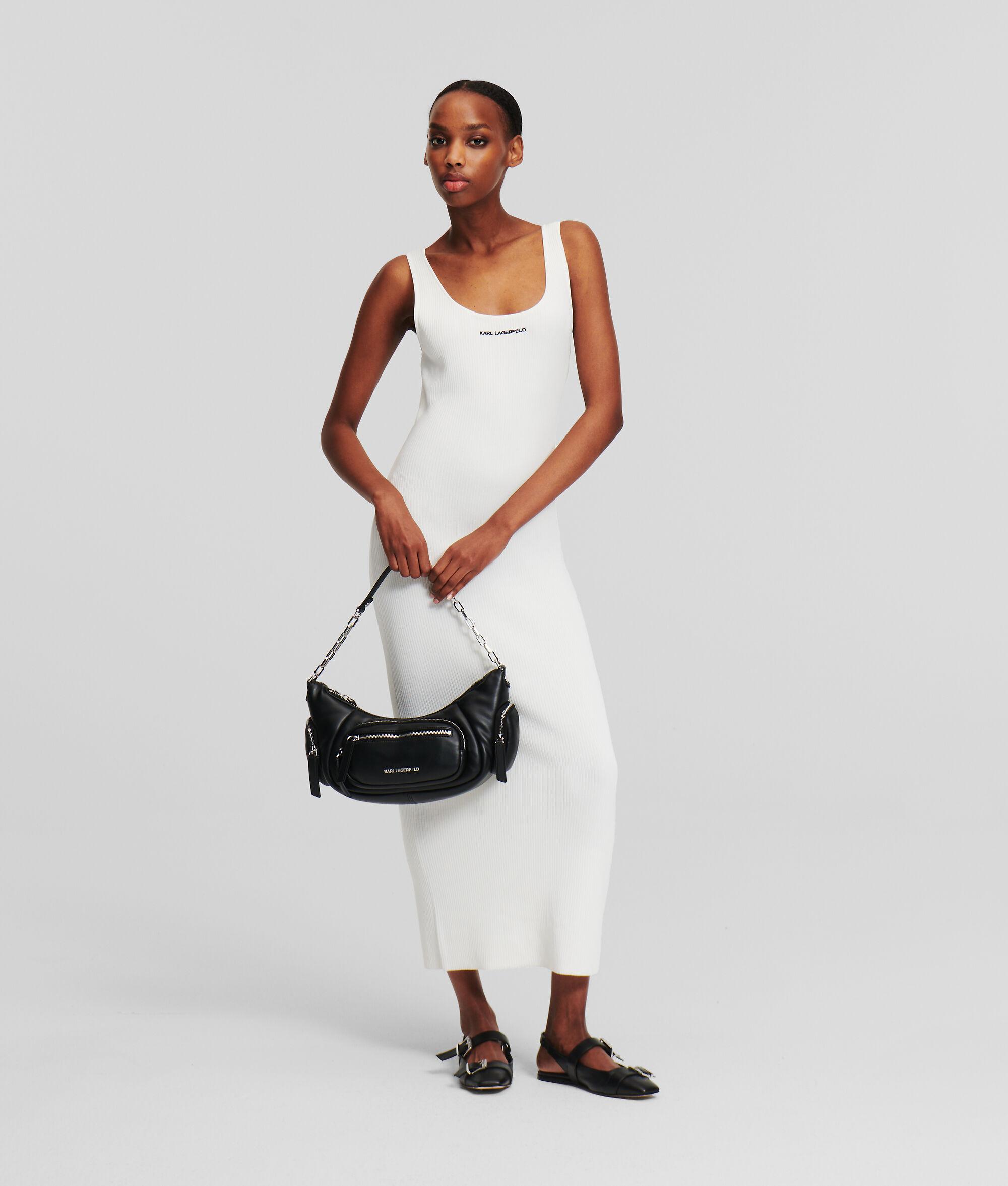 RIB-KNIT SLEEVELESS DRESS Product Image