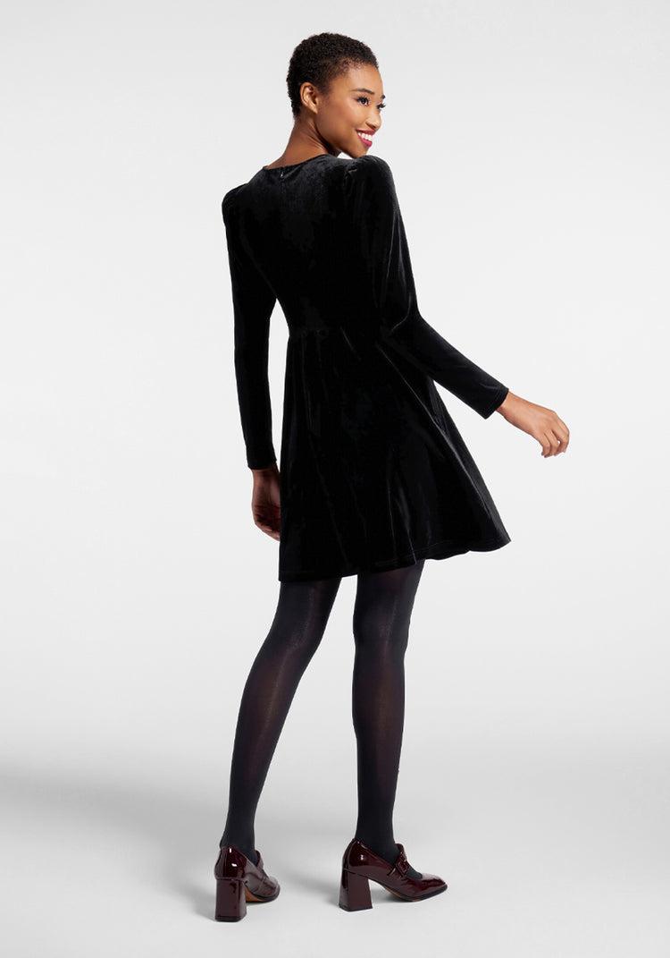 Crushing On You Velvet Skater Dress (Final Sale) Product Image