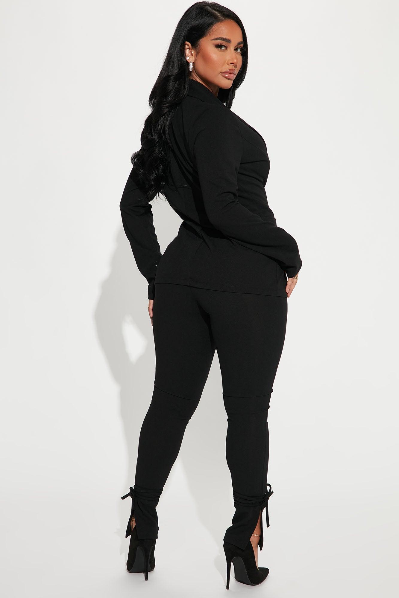 Head Of The Table Pant Suit - Black Product Image