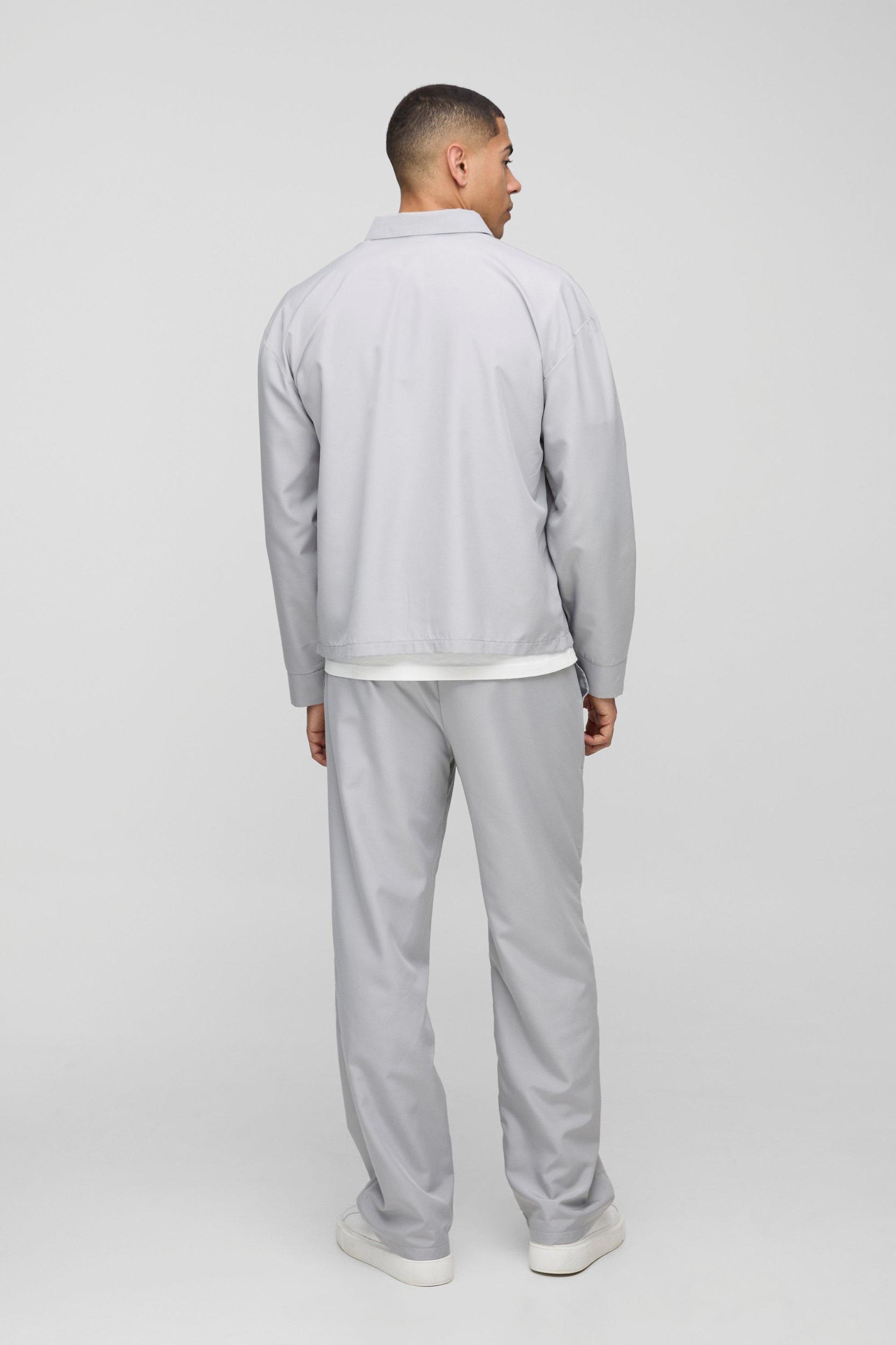 Oversized Ripstop Overshirt & Relaxed Trouser Set | boohooMAN USA Product Image