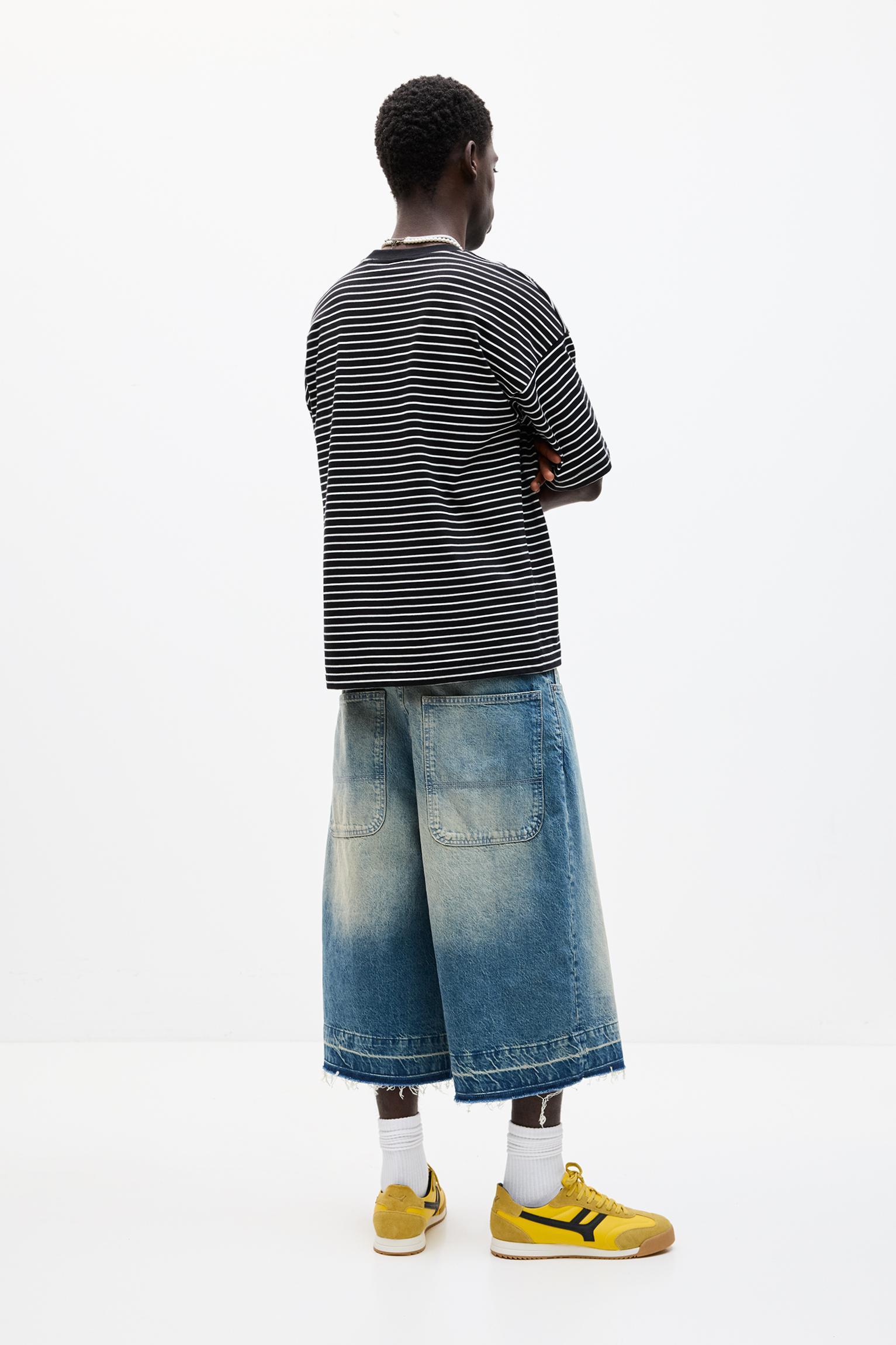 Striped boxy-fit T-shirt Product Image