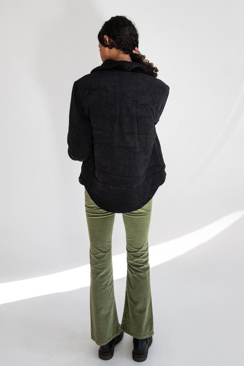 Sherpa Trim Corduroy Jacket Product Image