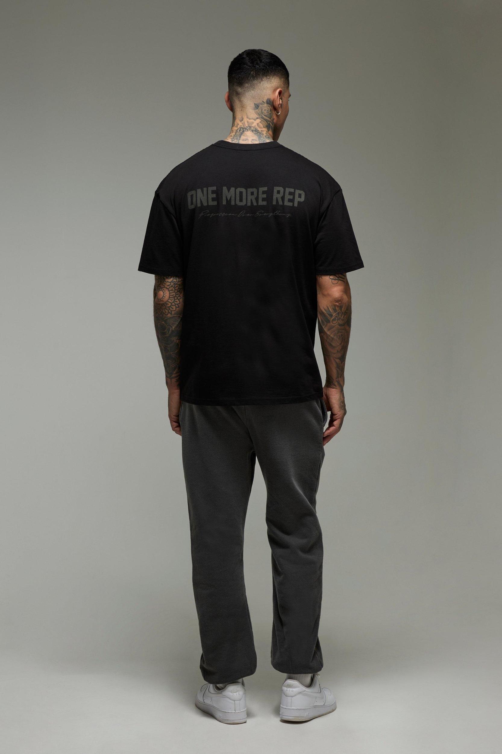 Tall MAN Active One More Rep Oversized T-Shirt | boohooMAN USA Product Image