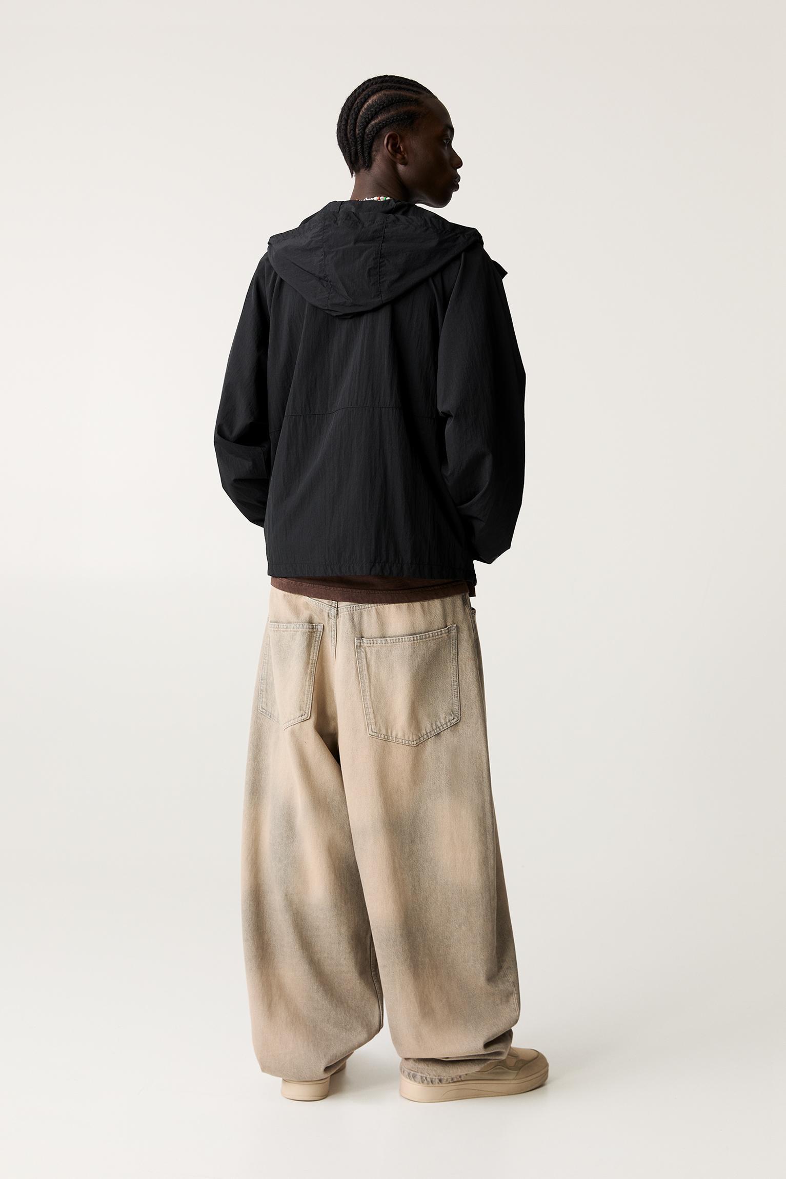 Lightweight color block raincoat Product Image