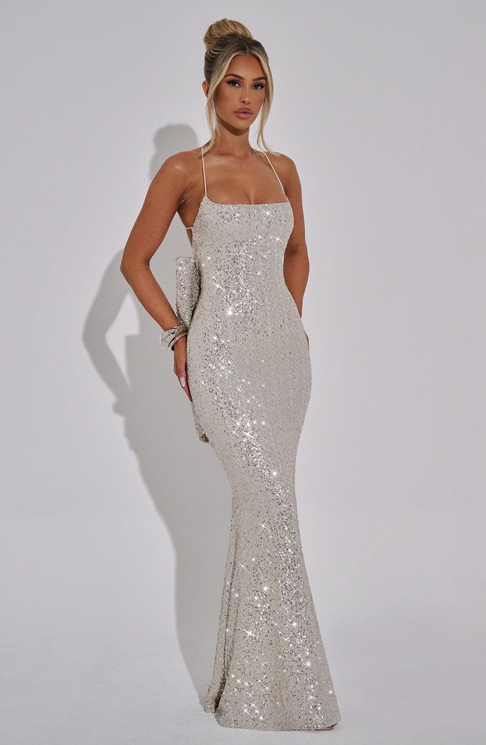 Meridith Maxi Dress - Champagne Product Image