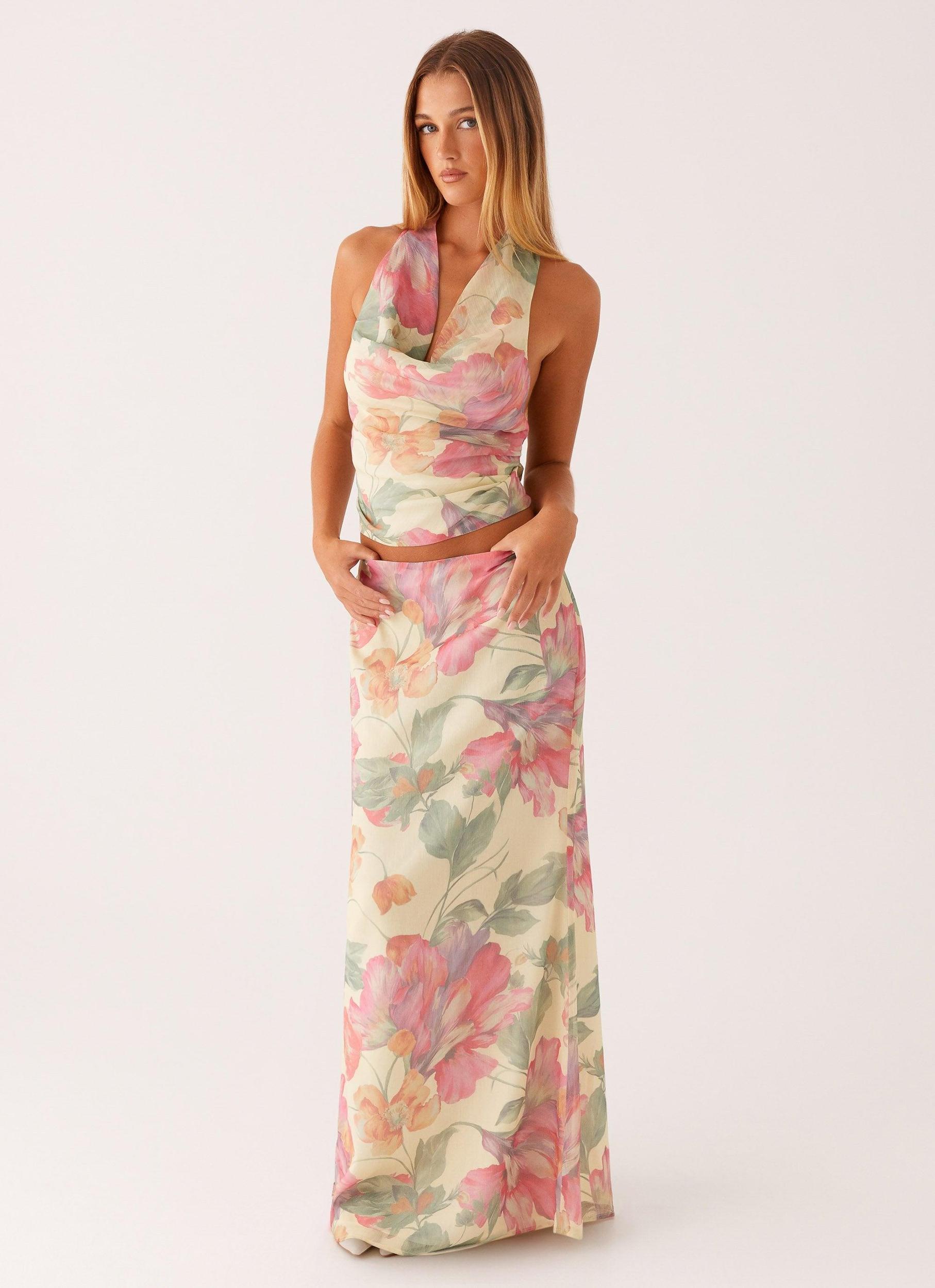 Close Call Top - Yellow Peony Product Image