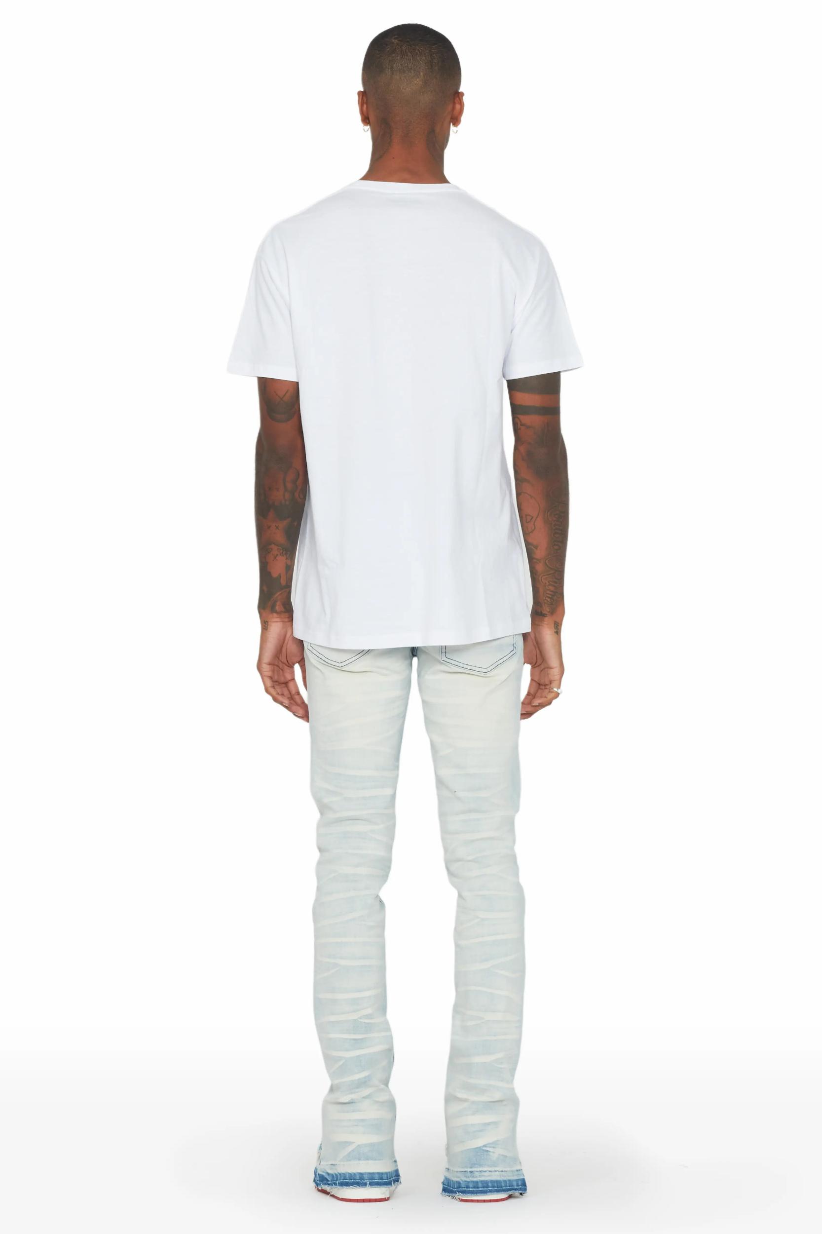 Lakyn Light Wash Stacked Flare Jean Male Product Image