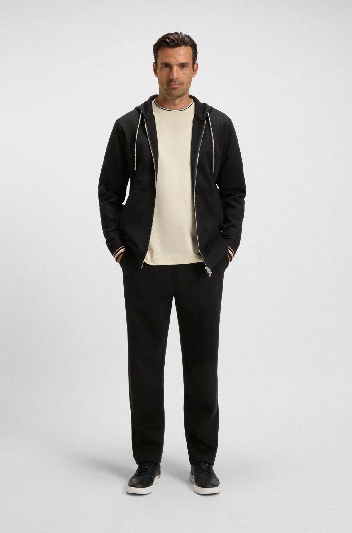 Tracksuit bottoms with patterned drawcord Product Image