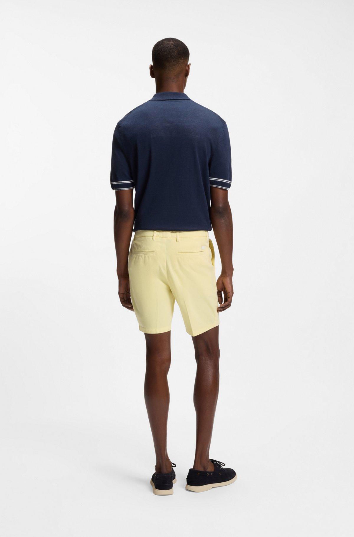 Modern-fit shorts in stretch-cotton twill Product Image