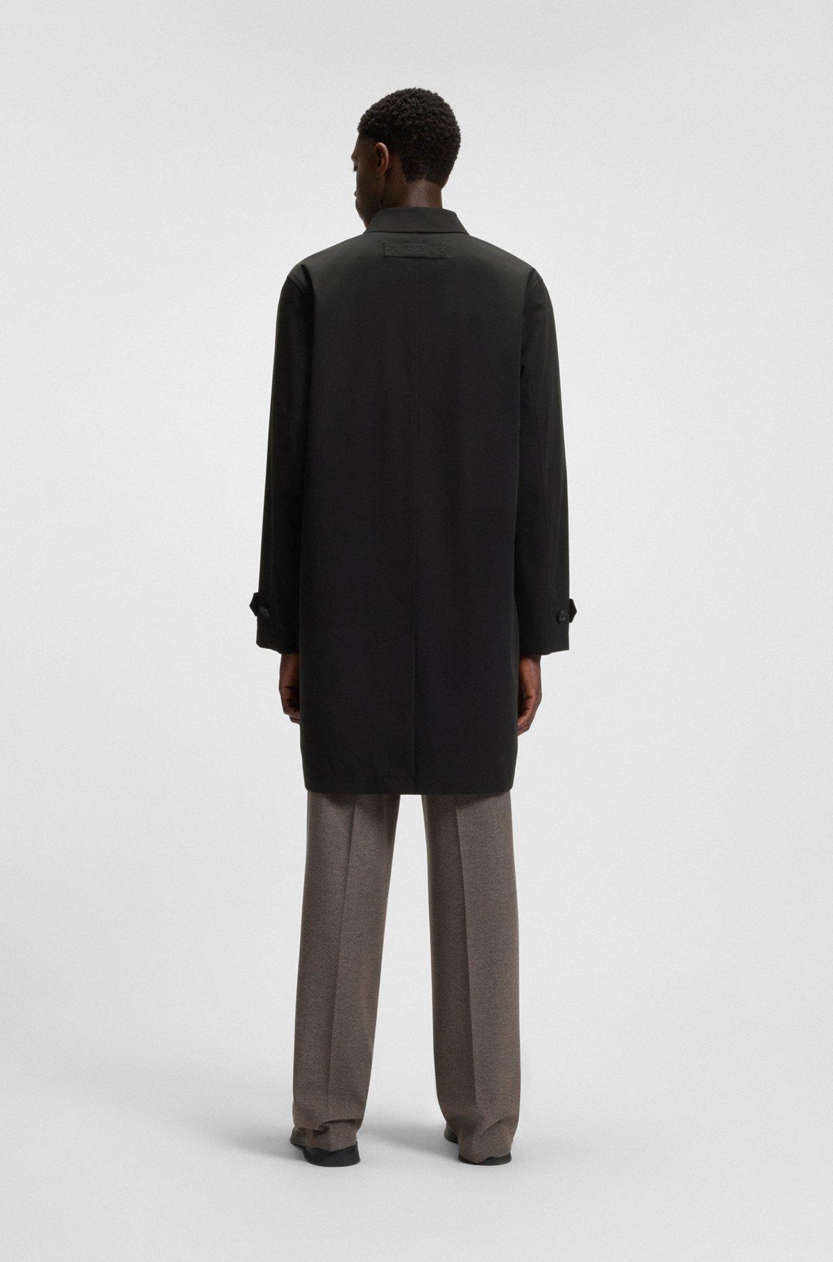Regular-fit coat in water-repellent fabric Product Image