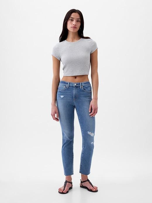 Mid Rise Vintage Slim Jeans Product Image