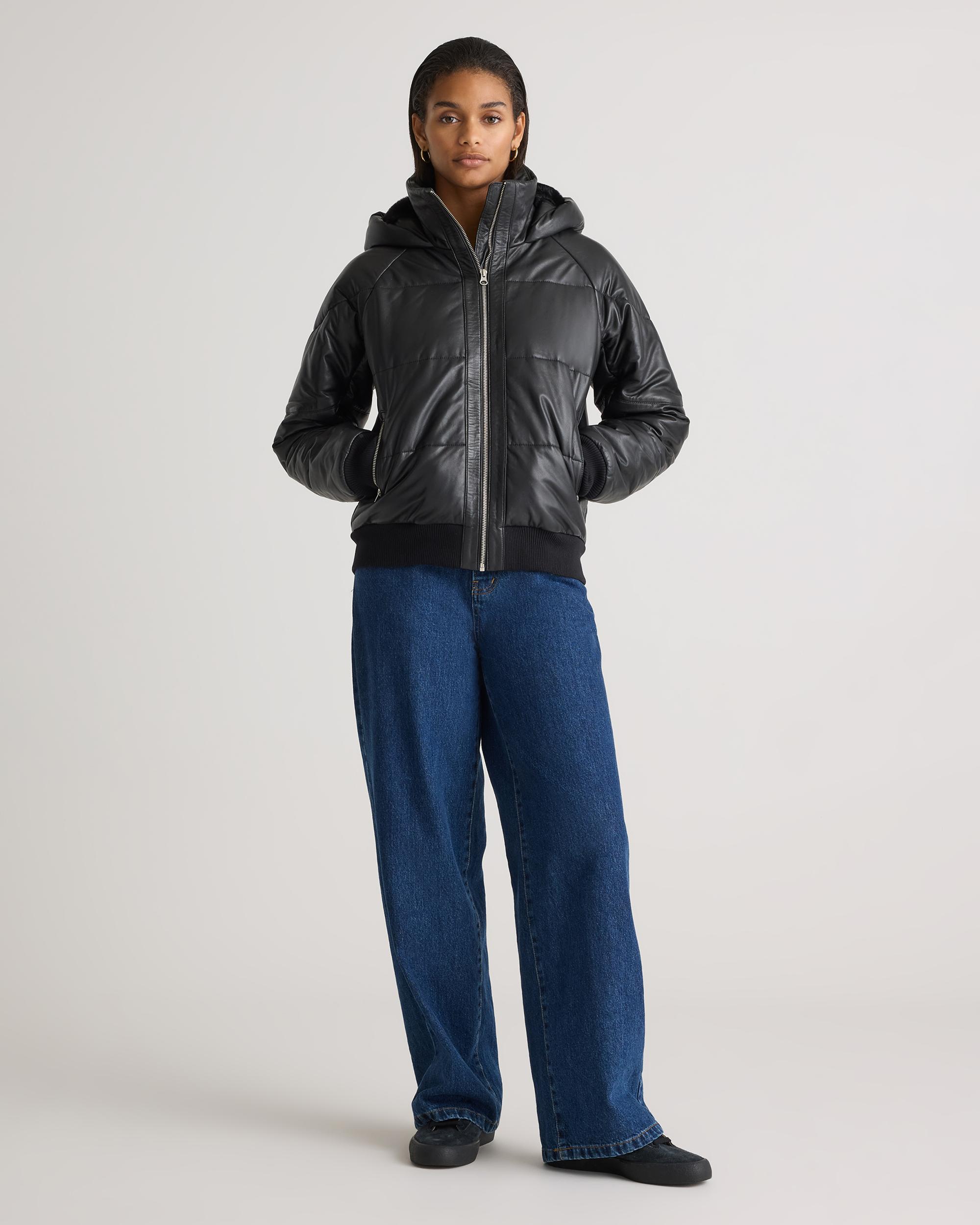 Quince | Women's Puffer Jacket Leather Product Image
