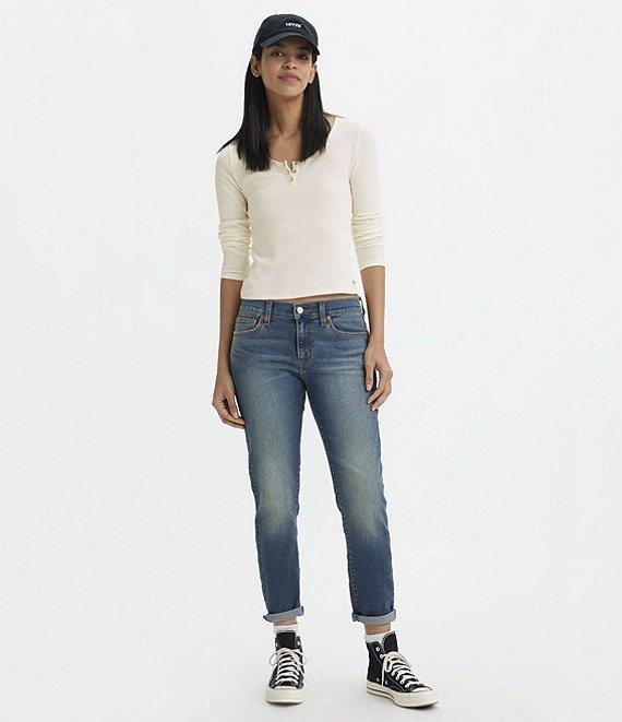 Levi's® Mid Rise Tapered Leg Boyfriend Jeans Product Image