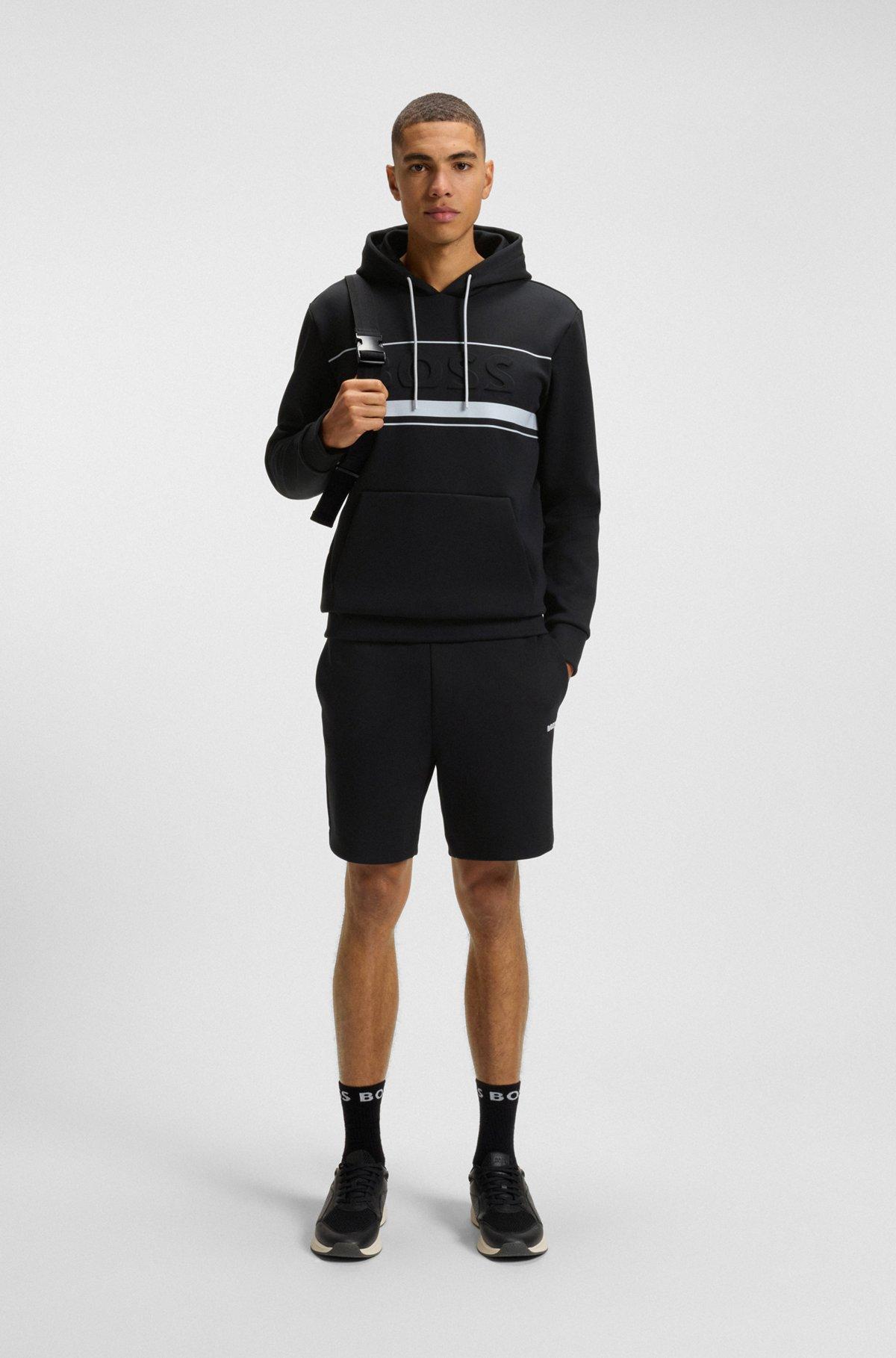 BOSS -  shorts with stripe details - Black Product Image