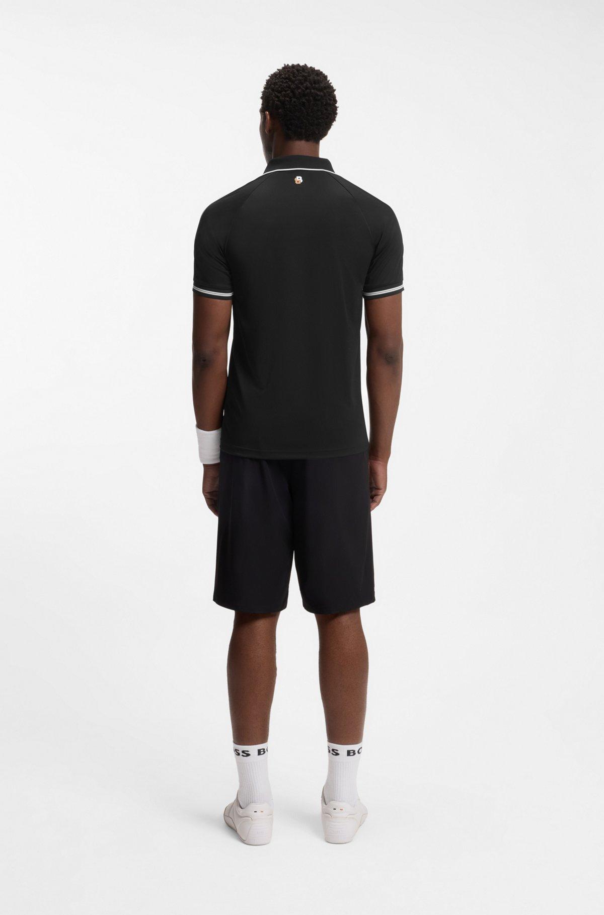 Active slim-fit polo shirt with moisture management Product Image