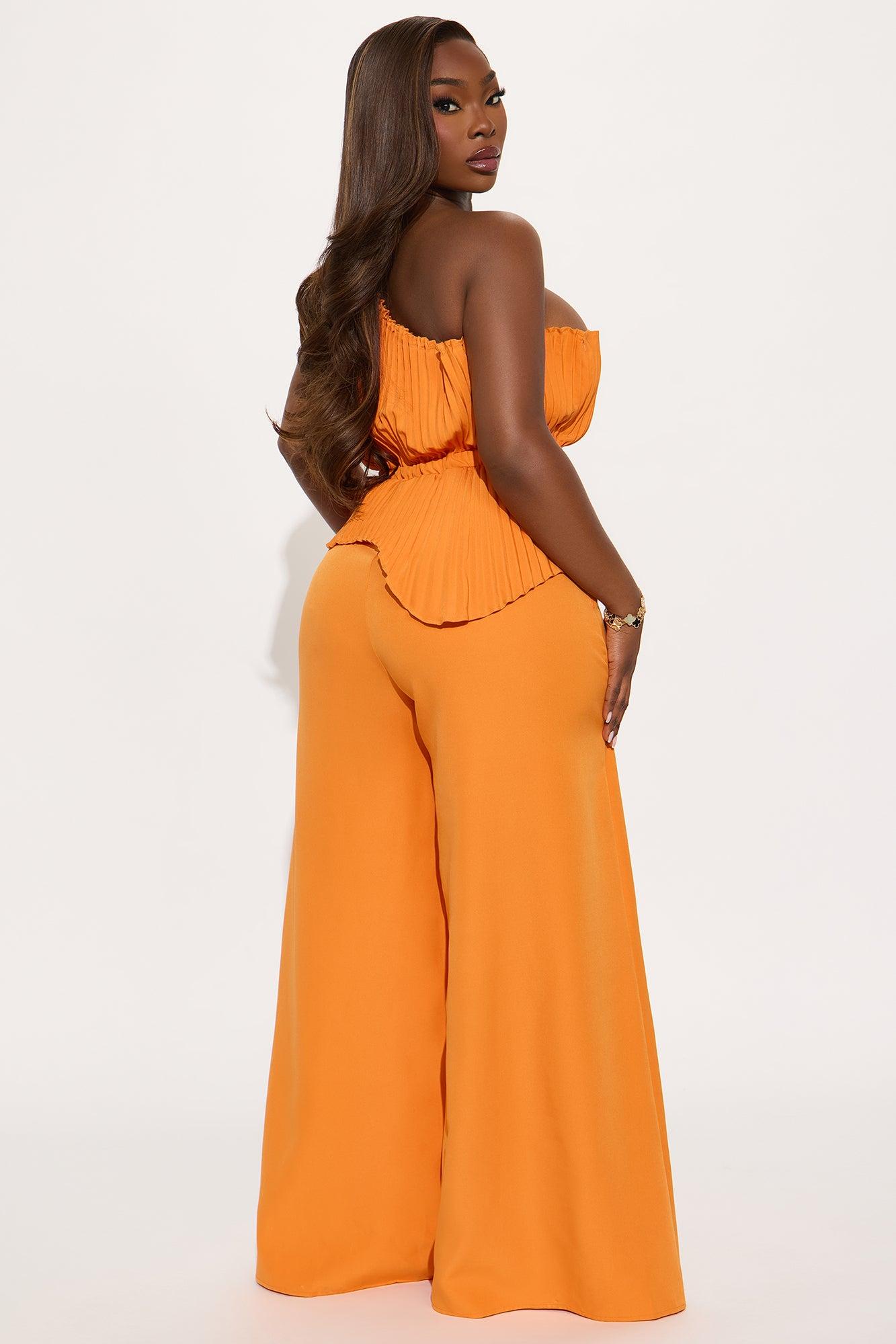 No Hesitation Jumpsuit - Orange Product Image